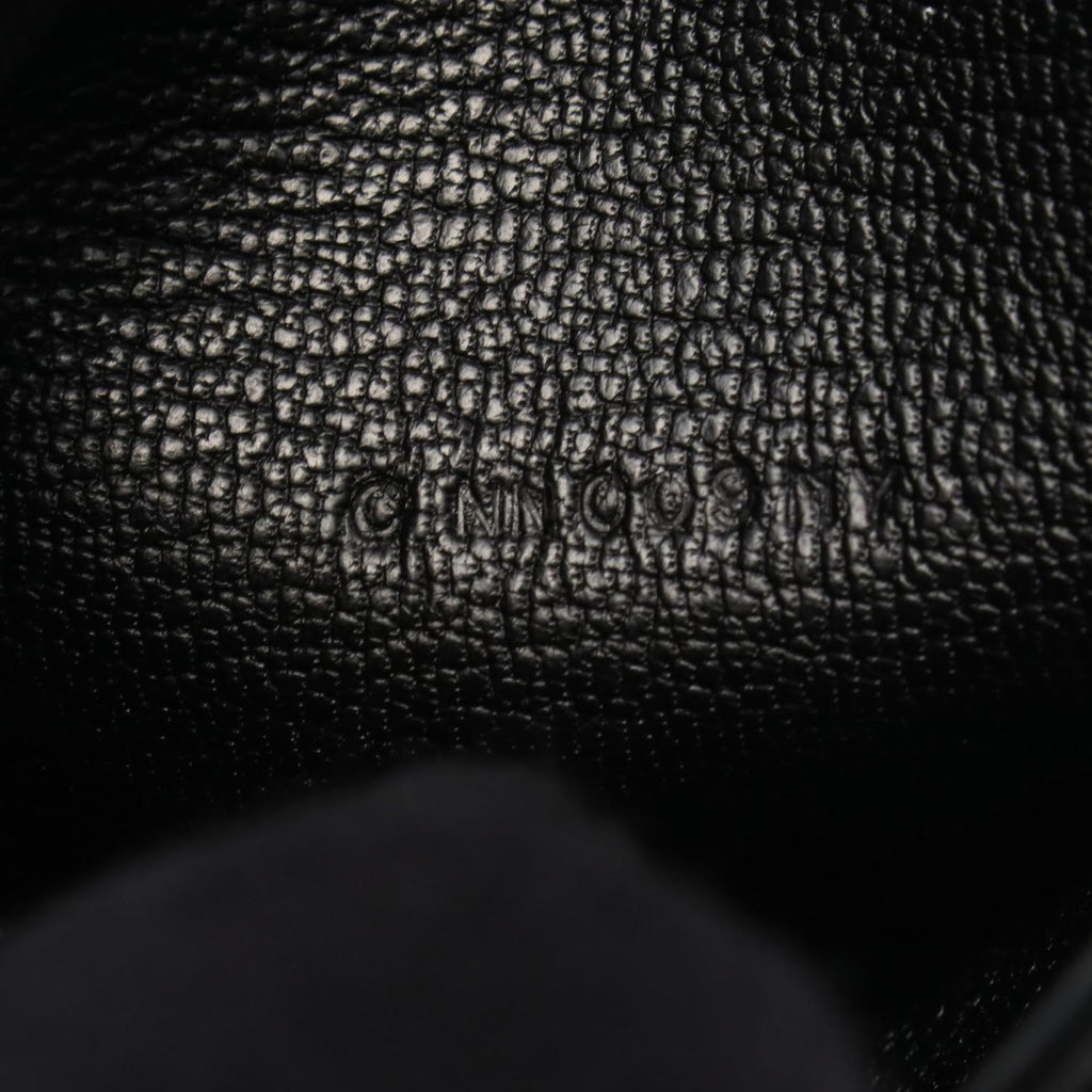 Hermes Hermès Bearn Compact Bifold Wallet, Leather, Chevre, Women's, Black