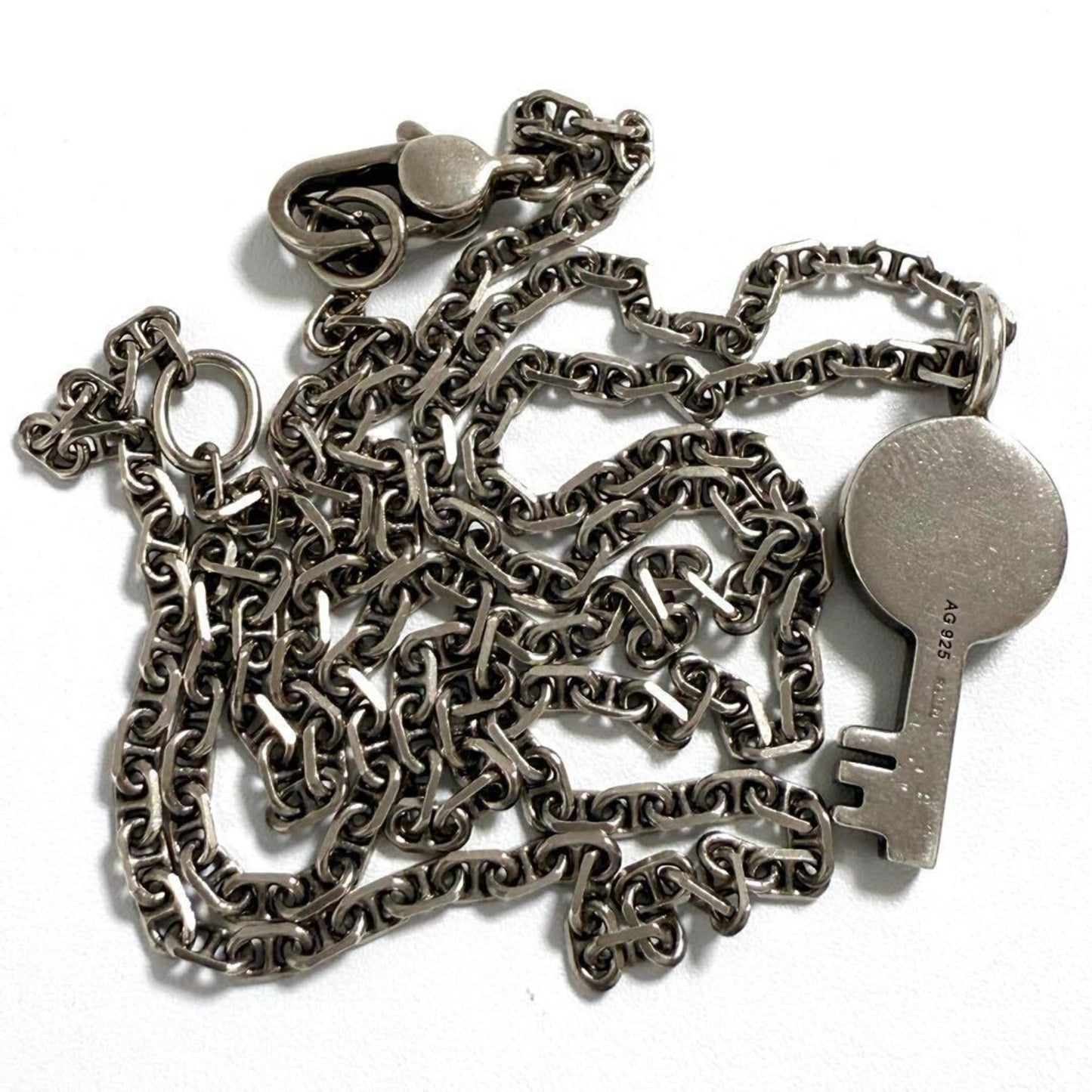 Gucci Men's Women's Crest Key Pendant Necklace 925