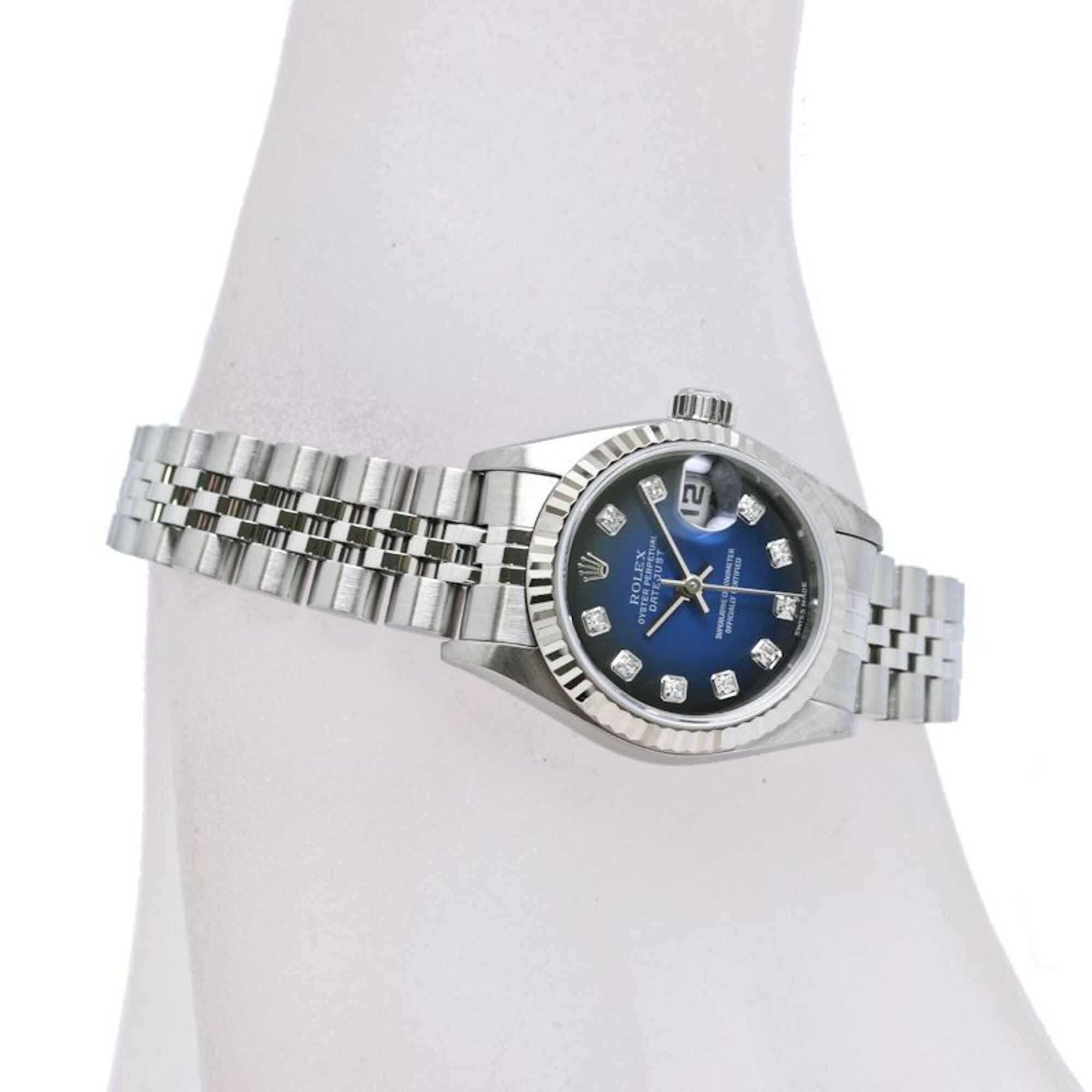 ROLEX Datejust 10P Diamond 79174G Women's Watch SSx18KWG 40579 — Very Good