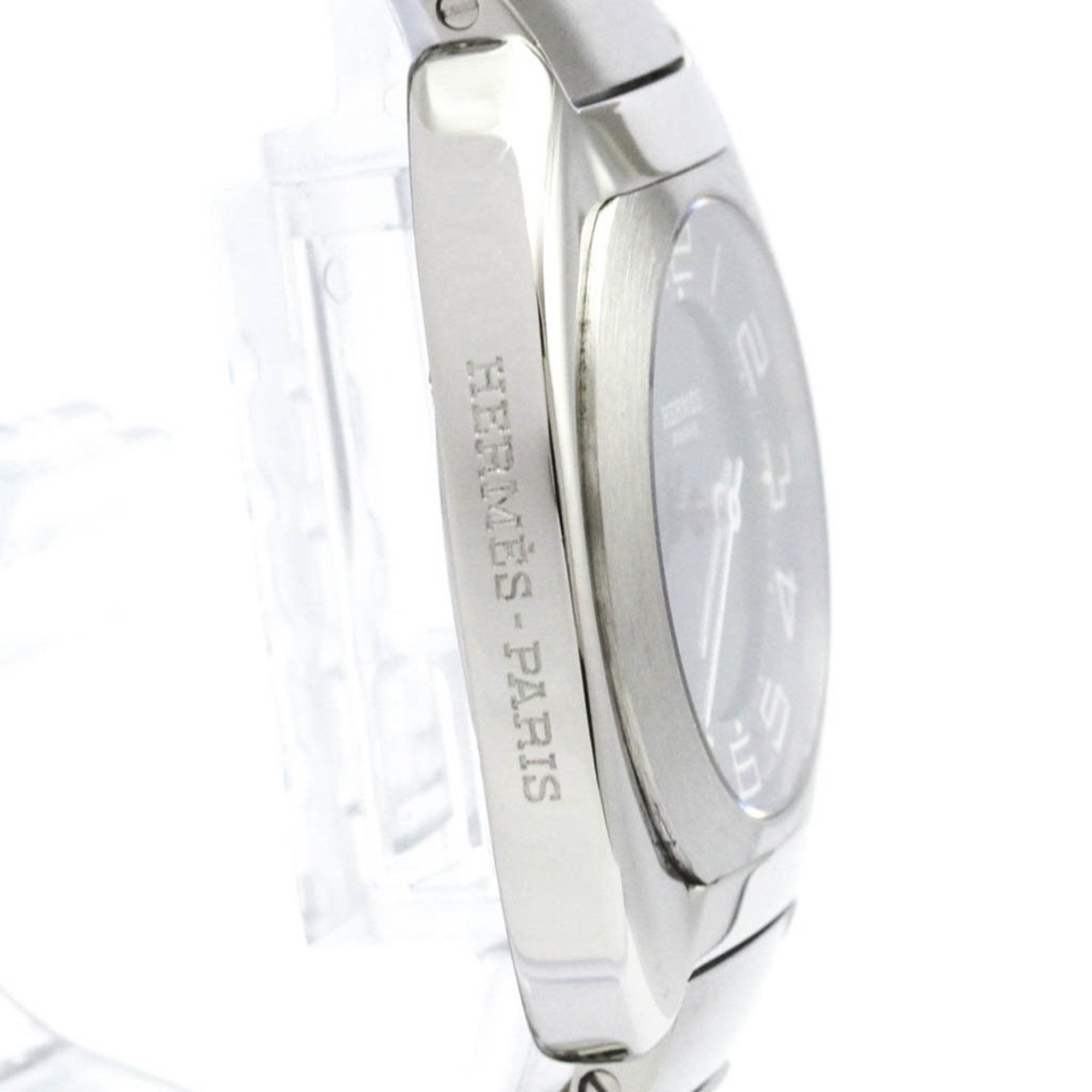HERMES Espace Stainless Steel Quartz Ladies Watch ES1.210 Polished — Very Good