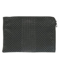 Excellent condition Bottega Veneta Intrecciato leather grey clutch bag 0782