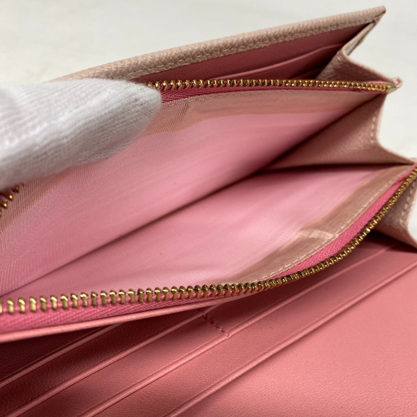 BALENCIAGA 30413 Clip Long Wallet Pink Women's