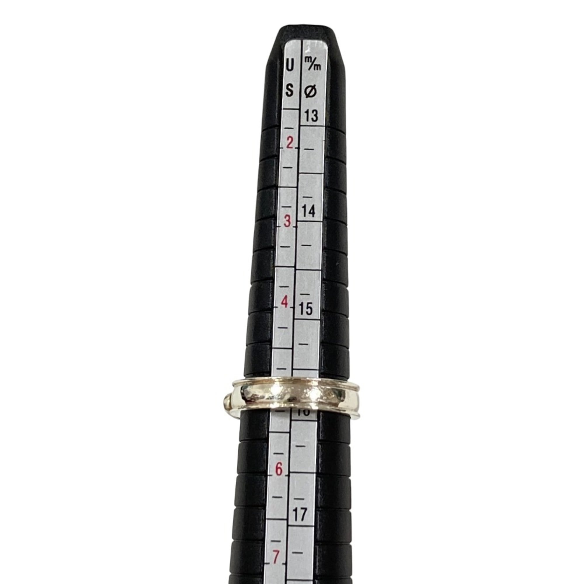 HERMES Vintage Ceinture Ring, 925 Sterling Silver (Equivalent Size), Men's/Women's — Like New