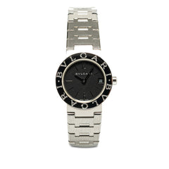 BVLGARI Watch BB23SS Quartz Black Dial Stainless Steel Women's — Very Good