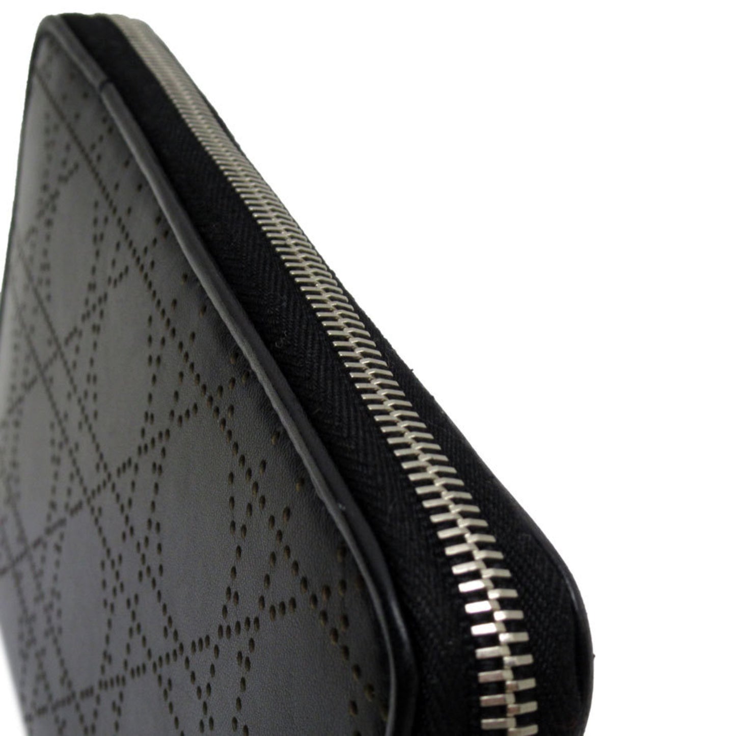 Christian Dior Organizer Cannage Leather Black x Light Pink Men's Women's t19165a