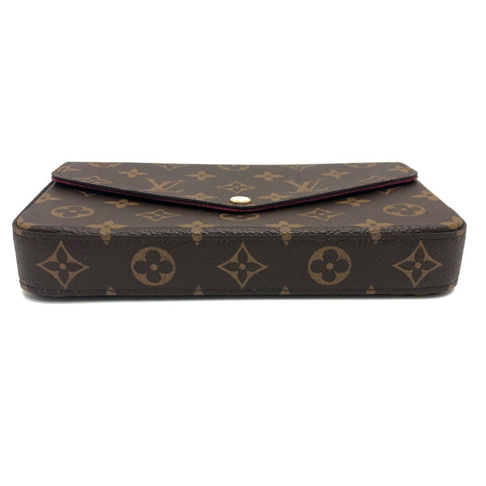 LOUIS VUITTON M81896 Pochette Felicie Shoulder Bag Monogram Canvas Women's Brown — New - Store Return