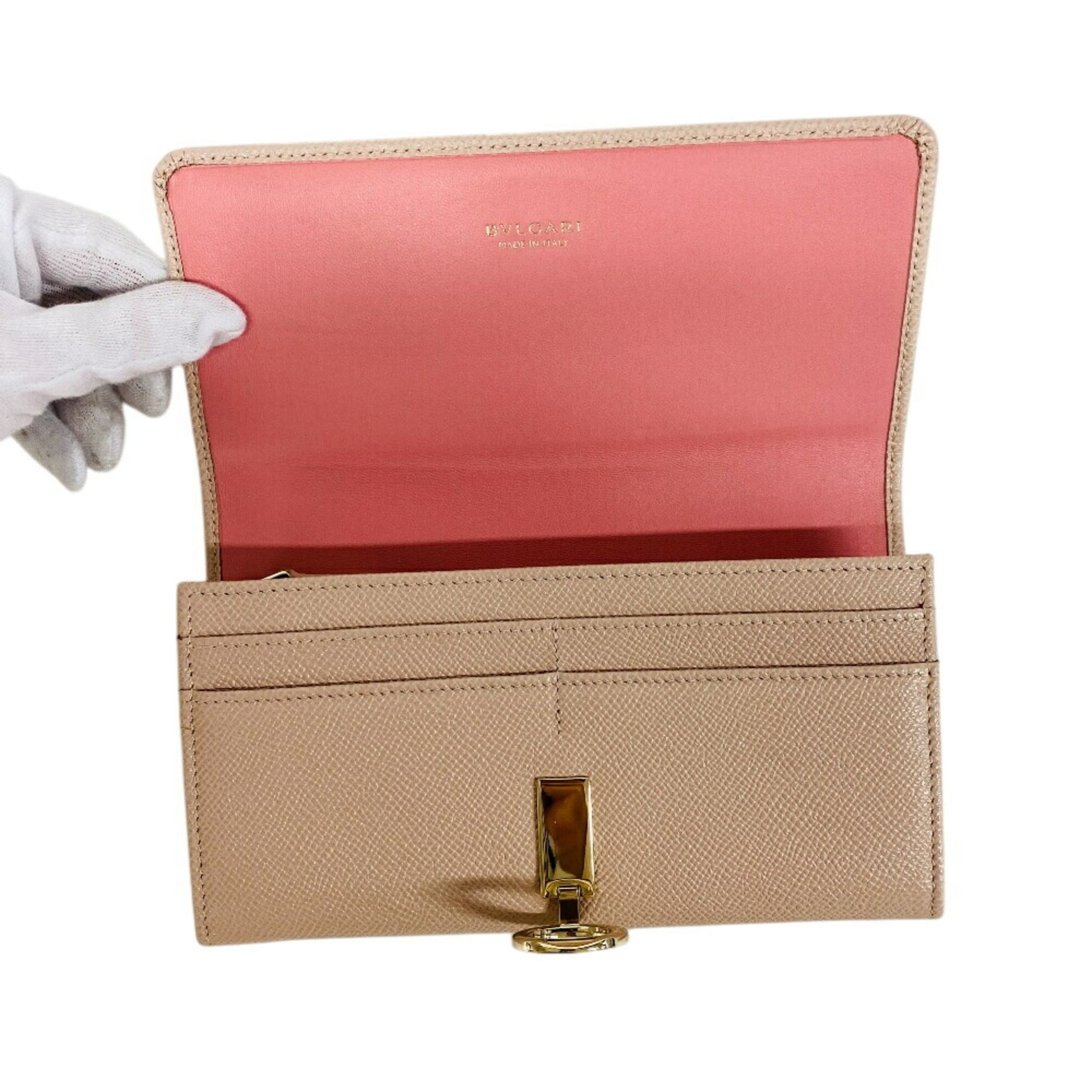 BALENCIAGA 30413 Clip Long Wallet Pink Women's