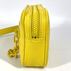 LOUIS VUITTON M53554 Monogram Empreinte Pochette Volga Second Bag Chain Clutch Taurillon Leather Men's Yellow Like New — Like New