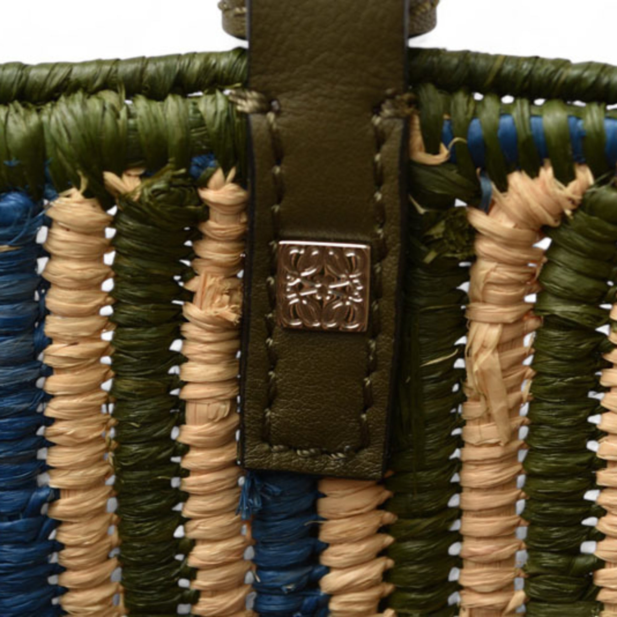 LOEWE Basket Bag Small Net-a-Porter Khaki — Like New