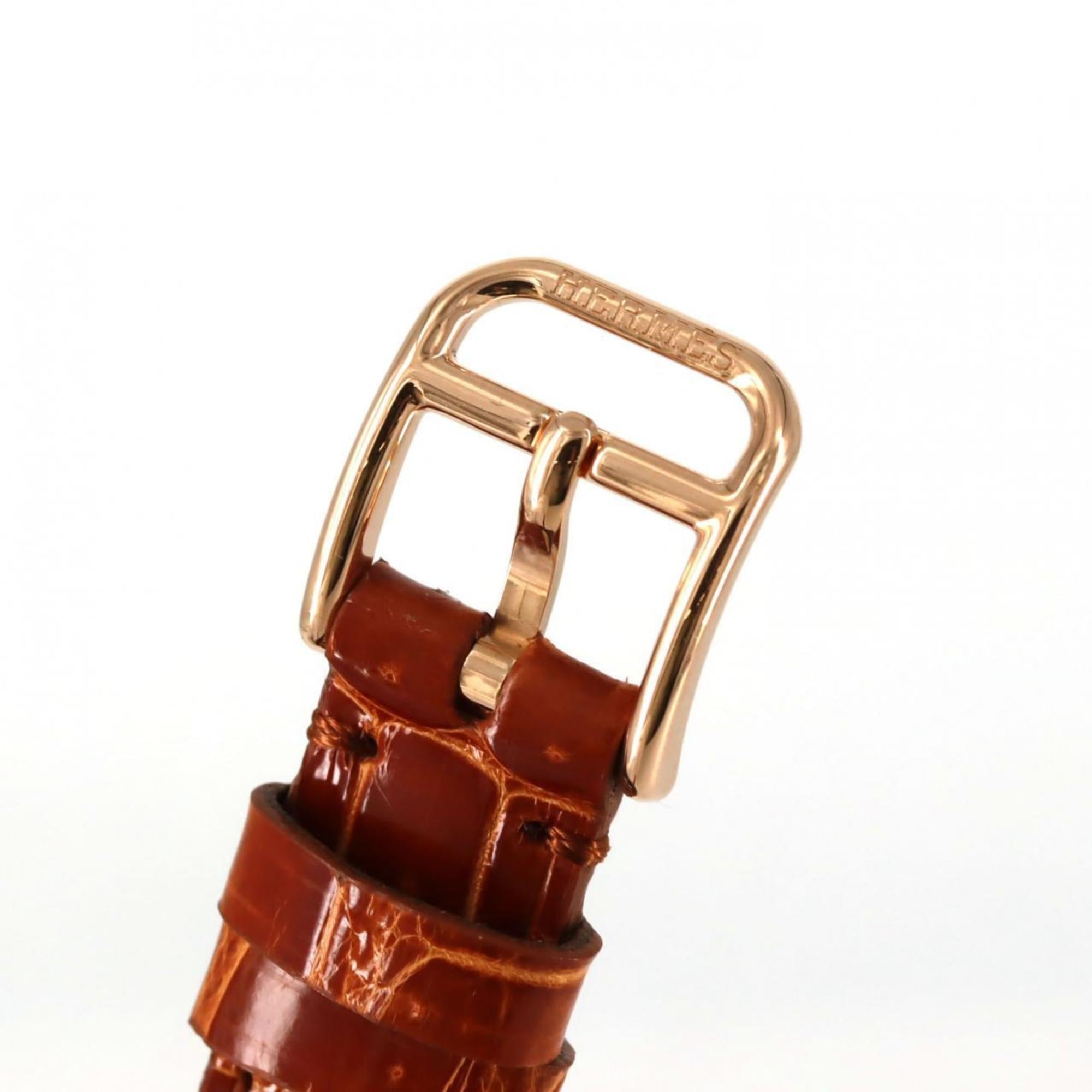 Hermès Cape Cod Chaine d'Ancrejoyer PG D CC1.371 PG/RG Quartz Watch — Very Good