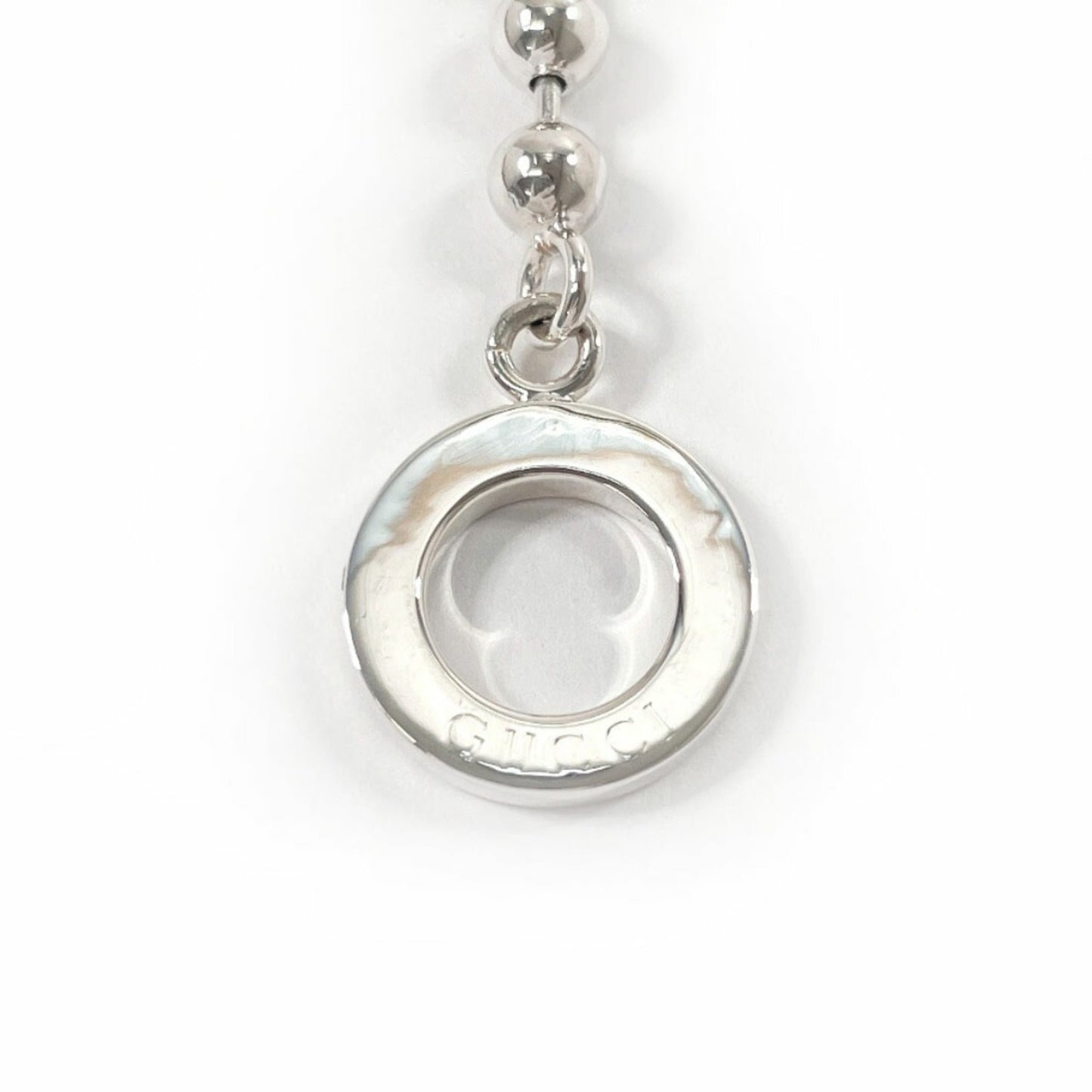 GUCCI Gucci Ball Chain Bracelet, 925 Sterling Silver, Unisex