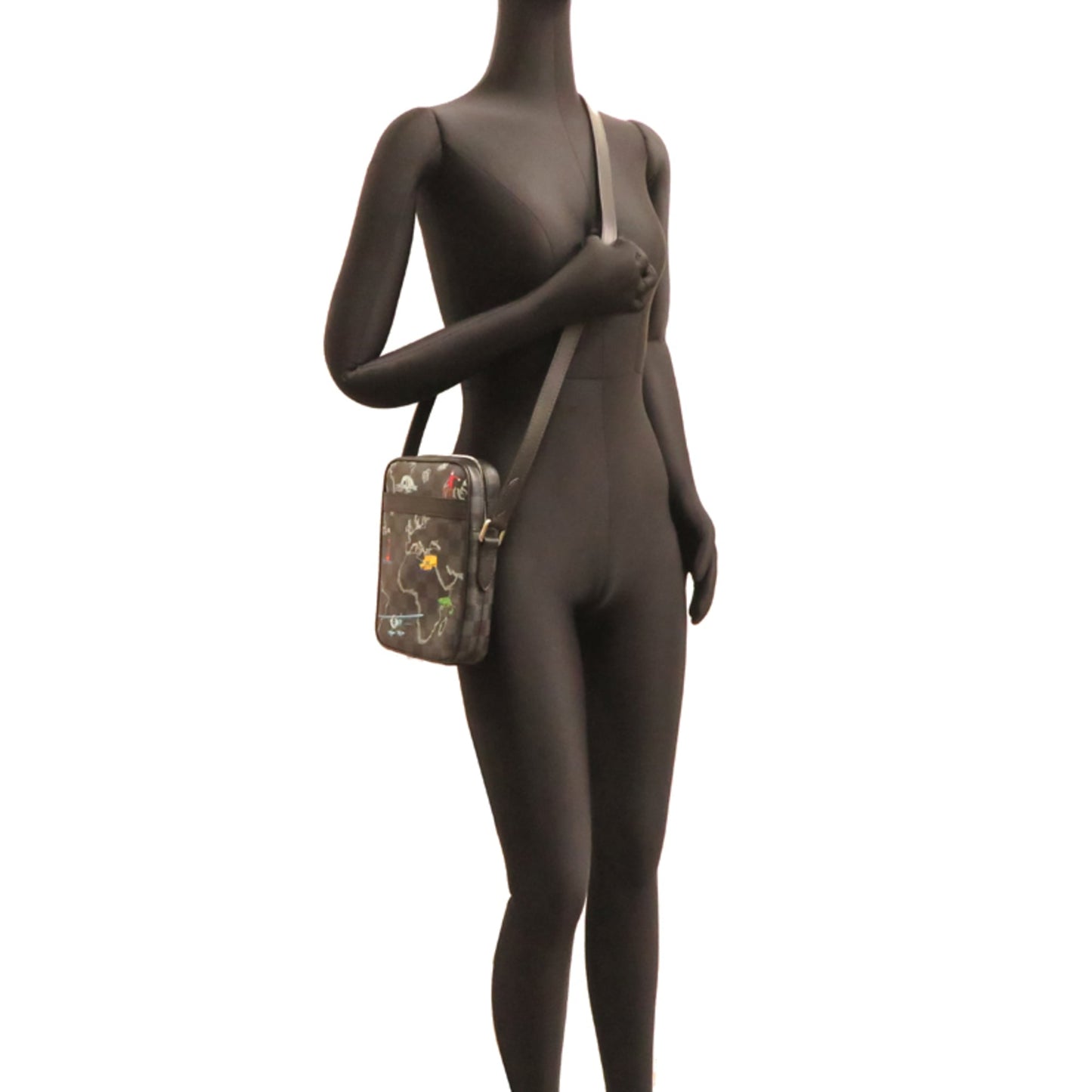 Louis Vuitton Danube PM Men's Shoulder Bag N40239 (Discontinued) Damier Graphite Black