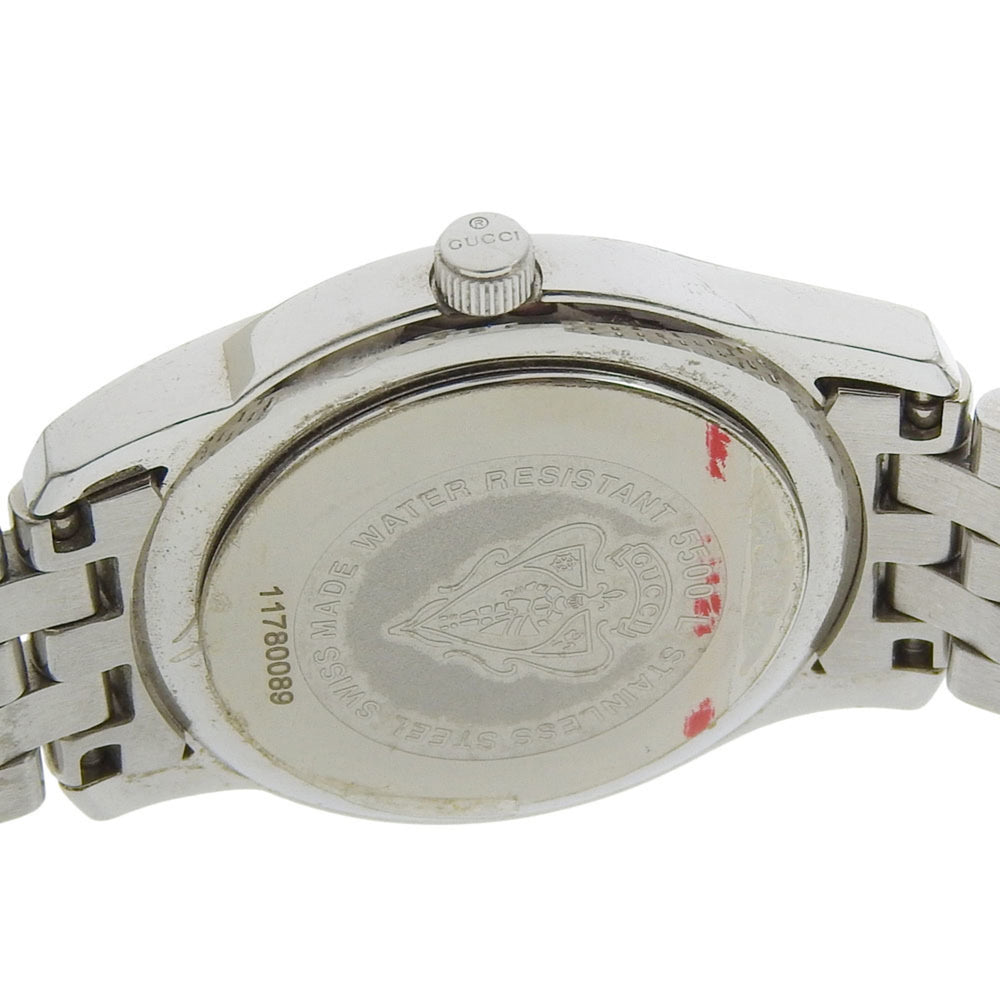 Gucci 5500L Stainless Steel Quartz Analog Watch with White Mother-of-Pearl Dial for Women — Good