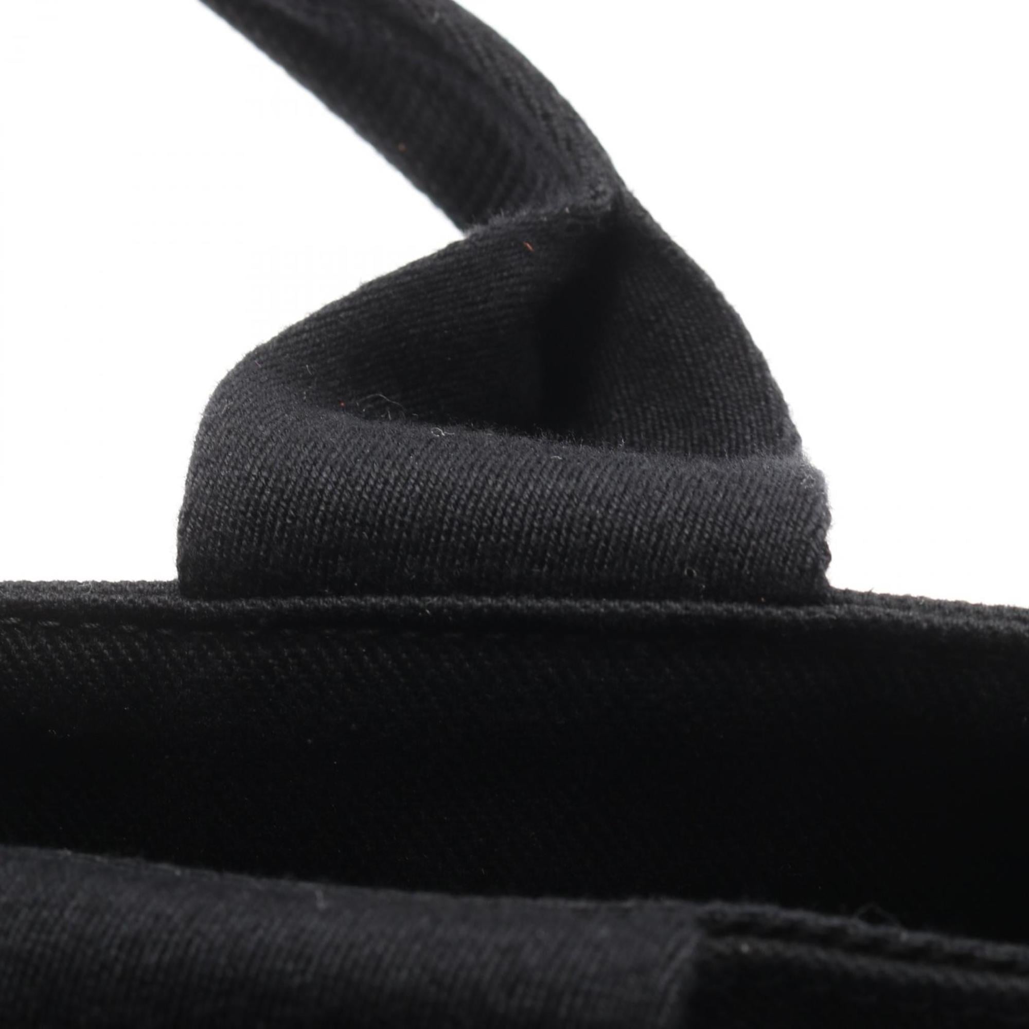 Prada Drill Tote Bag, Canvas, Women's, Black, 2VG081