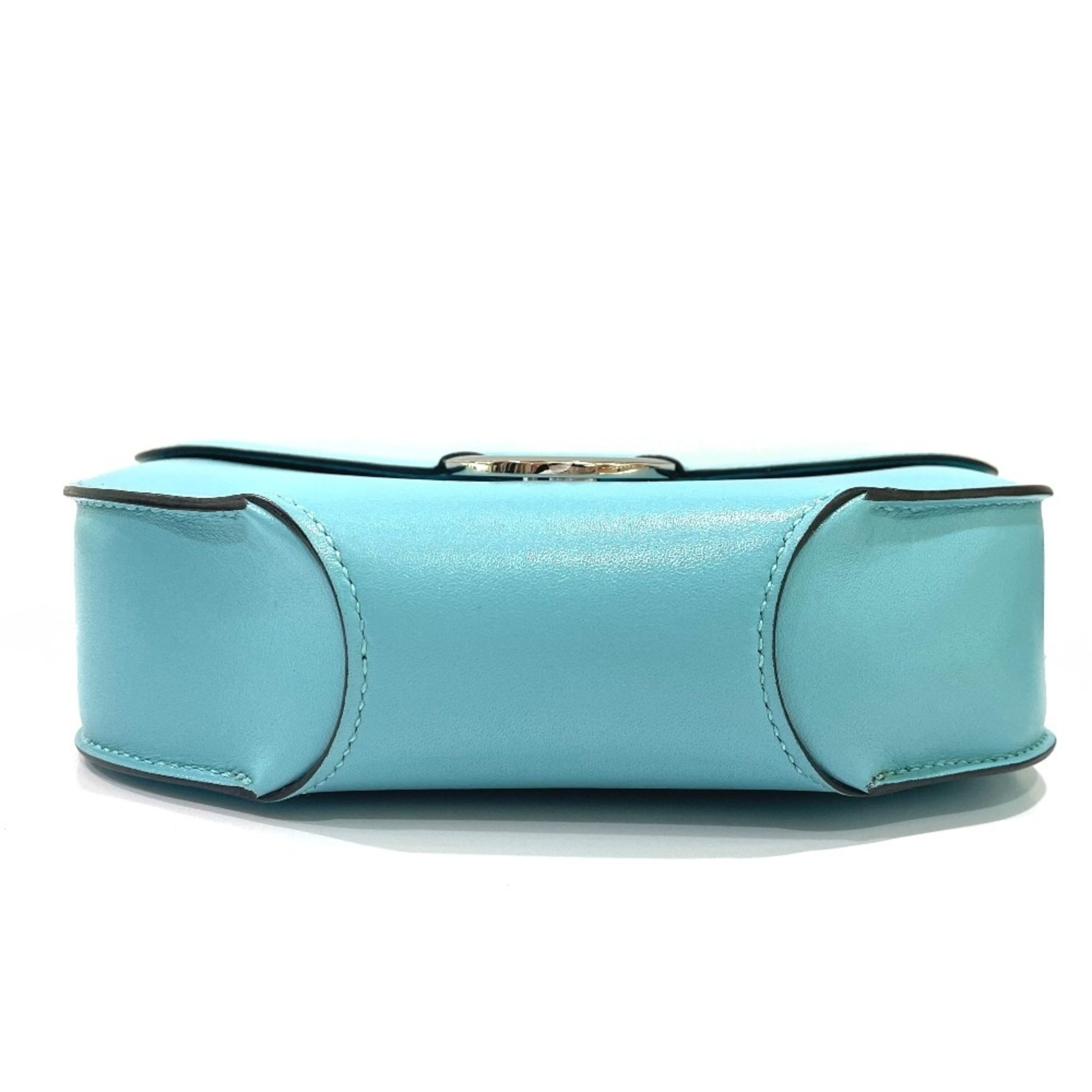 HERMES Mini Cherche Midi 2-Way Handbag/Shoulder Bag, Tadelakt, Boys, Blue Atoll — Like New