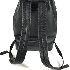 LOUIS VUITTON M55171 LV Logo Taurillon Noé Backpack Daypack Bag Drawstring Rucksack Leather Men's Women's Black — Like New
