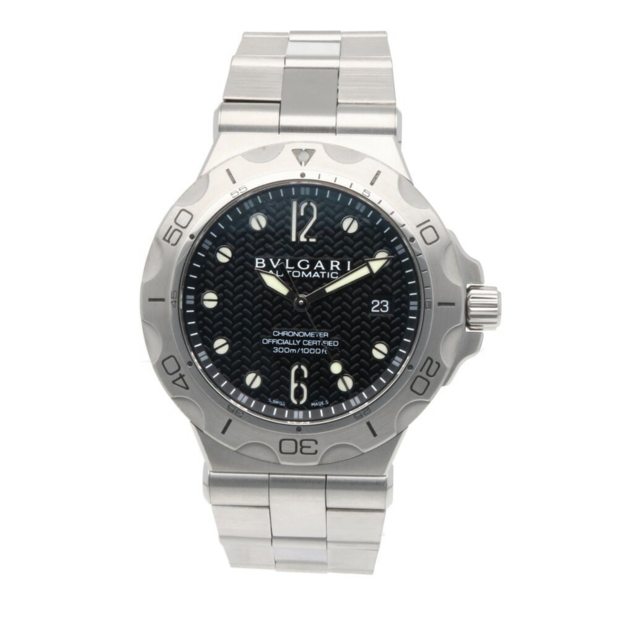 Bvlgari Diagono Scuba Watch Stainless Steel DP42SDS Automatic Men's BVLGARI Manufacturer's Finish — Good