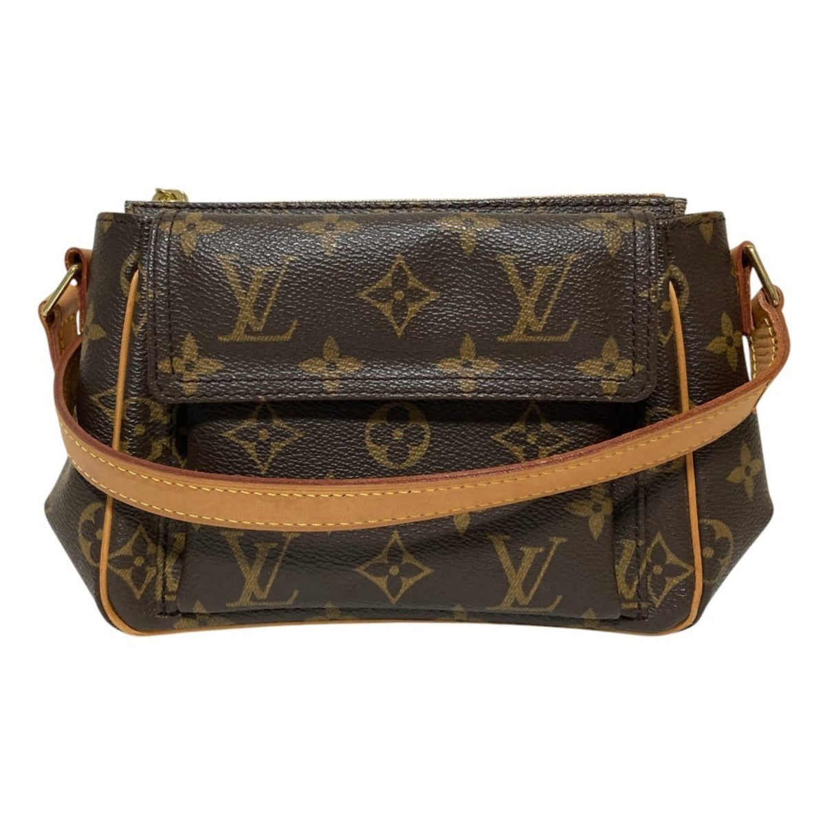 LOUIS VUITTON Louis Vuitton Vivacite PM Monogram Shoulder Bag M51165 Brown Women's — Like New