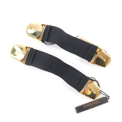 CHANEL Vintage 94P A03530 Logo Design Armband, Black with Gold Hardware, Box, Women's — Like New