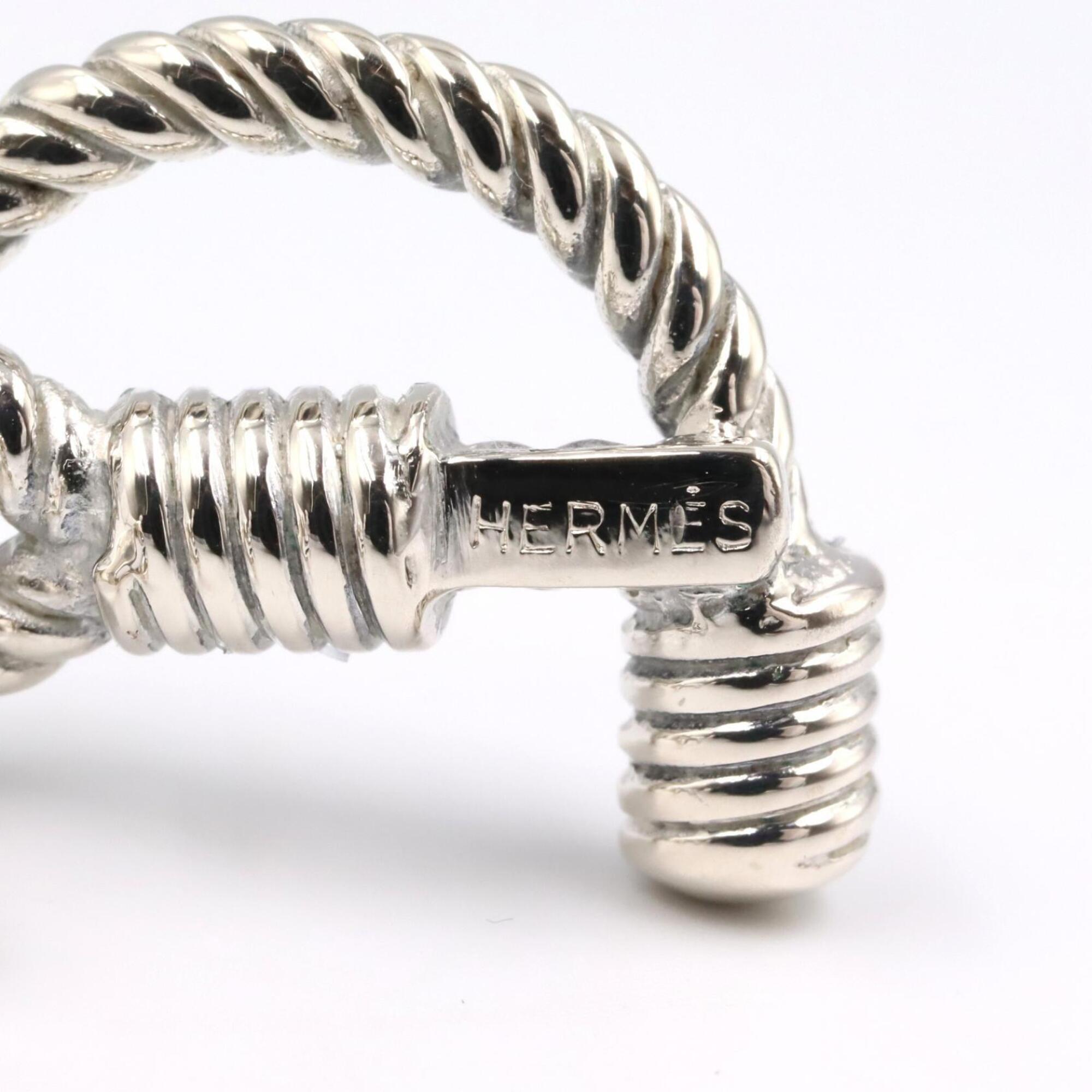 Hermes Rope Earrings, Sterling Silver 925, Women's Tone — Like New