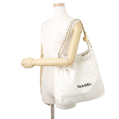 Chanel handbag CHANEL22 Matelassé Small Shiny Calf Leather AS3260 CHANEL White for women — Like New