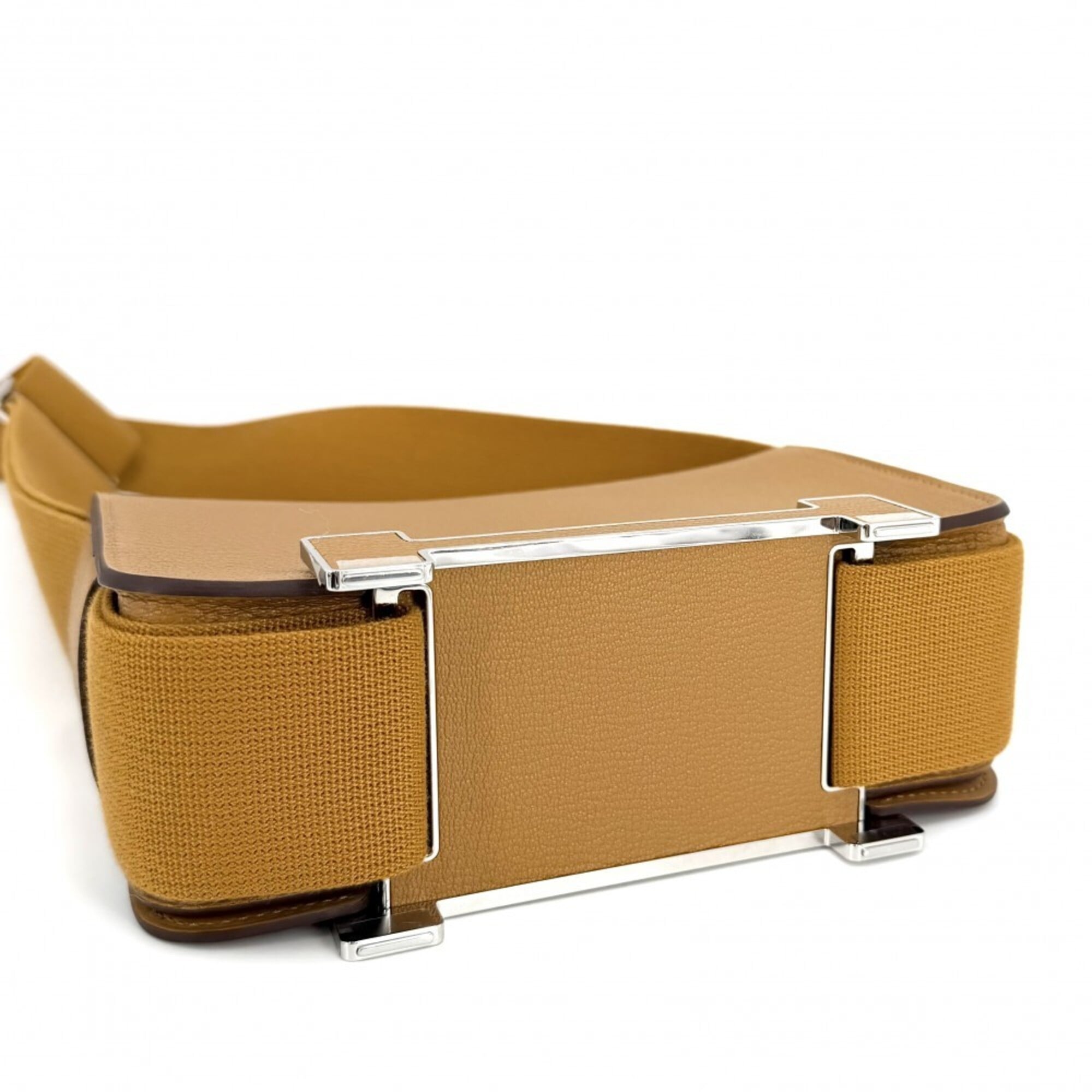 Hermes Shoulder Bag for Women, Geta Style, Bag, Crossbody HERMES K Stamp, Leather, Brown, Silver Hardware, 2025 Model — Like New