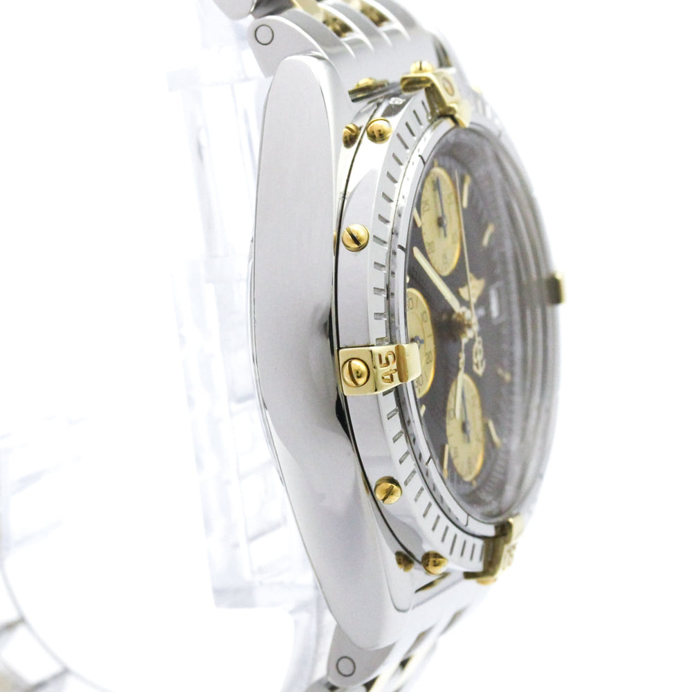 BREITLING Chronomat 18K Gold Steel Automatic Watch B13050.1 Polished — Very Good