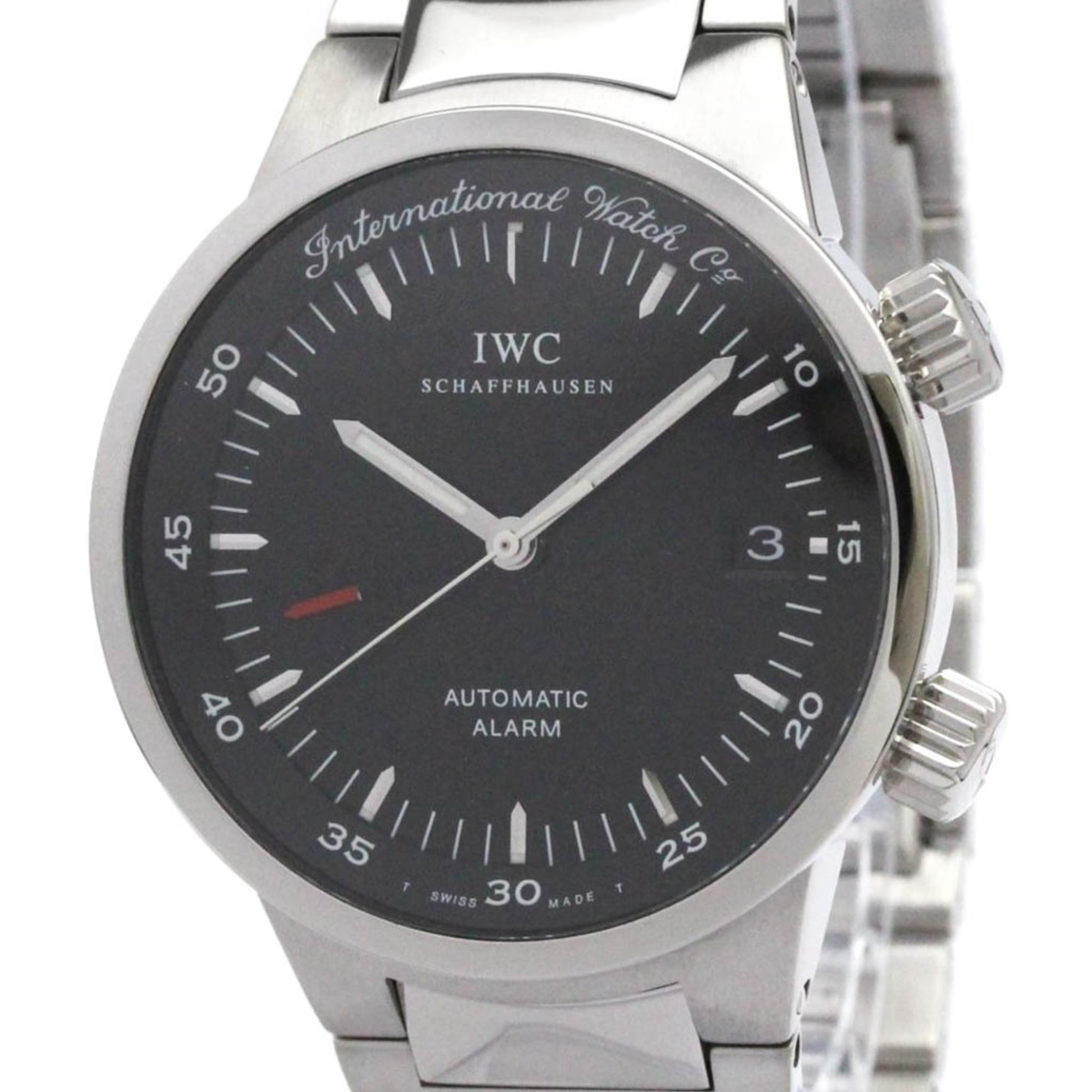 IWC GST Stainless Steel Automatic Mens Watch IW353702 Polished — Very Good