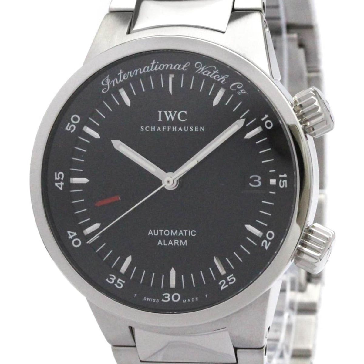 IWC GST Stainless Steel Automatic Mens Watch IW353702 Polished — Very Good