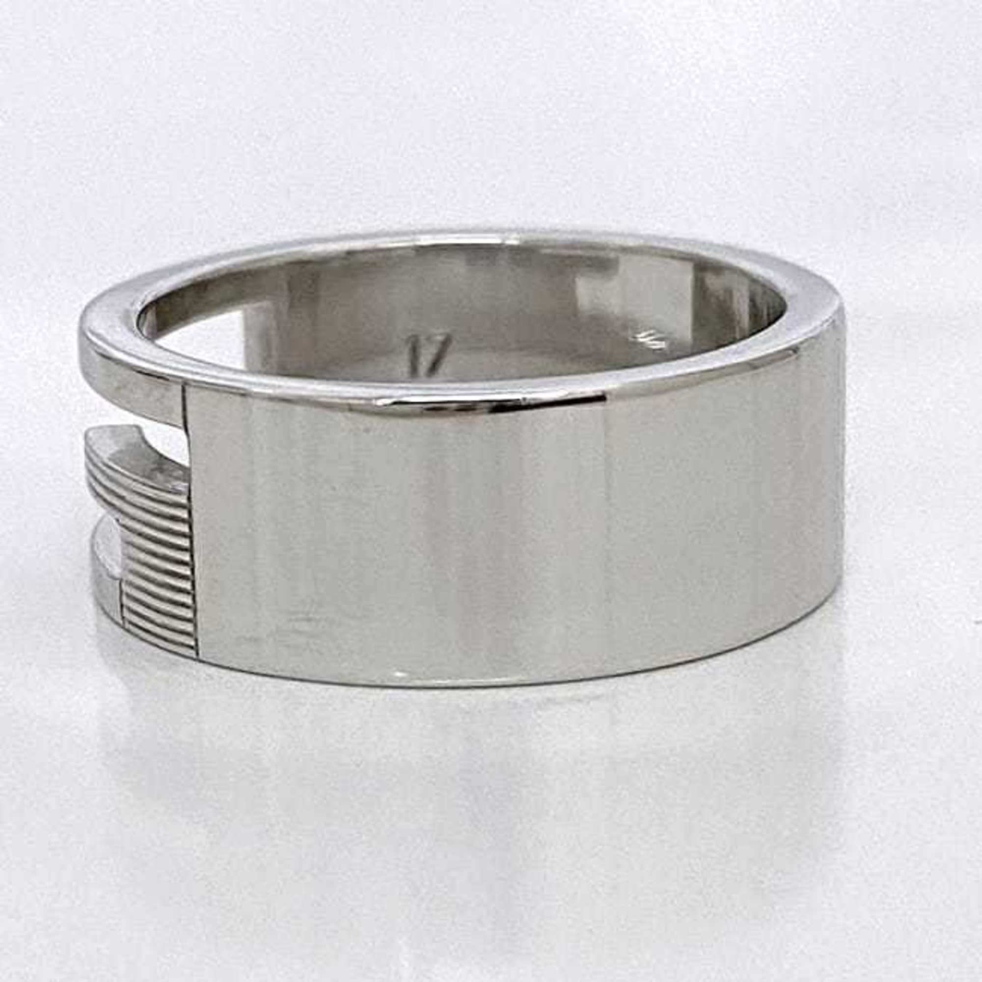 Gucci Branded Ring Silver G Cut 032661 09840 8106 ec-20394 Size 16 Ag 925 SILVER GUCCI — Like New