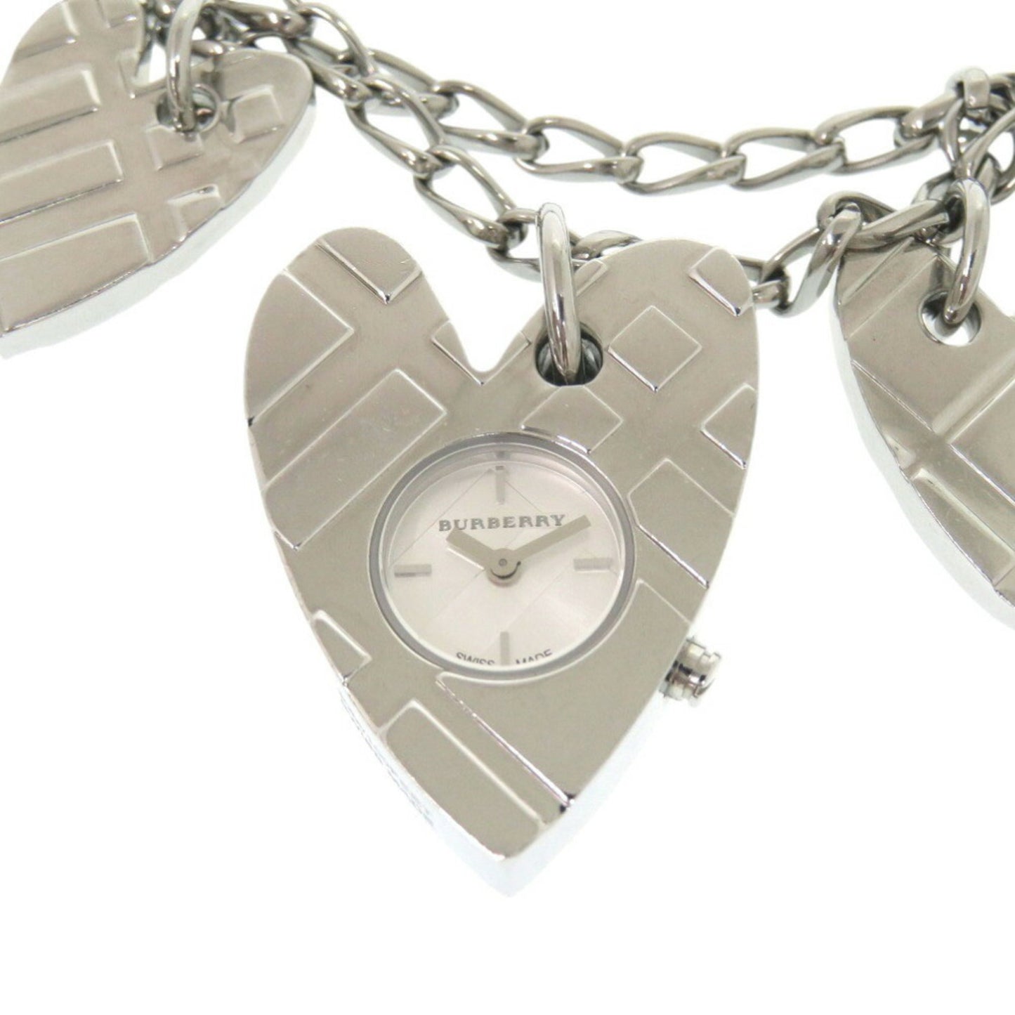 Burberry Heart Bracelet Stainless Steel Silver Quartz Watch 0230BURBERRY