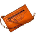 Balenciaga Neo Classic Coin Case ec-24249 Orange 640110 Leather Purse 7507 U 568148 BALENCIAGA Mini Wallet for Men and Women