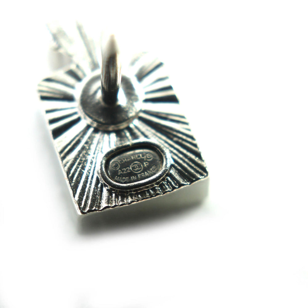 CHANEL A22P Coco Mark Icon Rhinestone No. 5 Clover Bottle Pins/Brooch Set of 3, Silver, with Box, Made in France, Women's — Like New