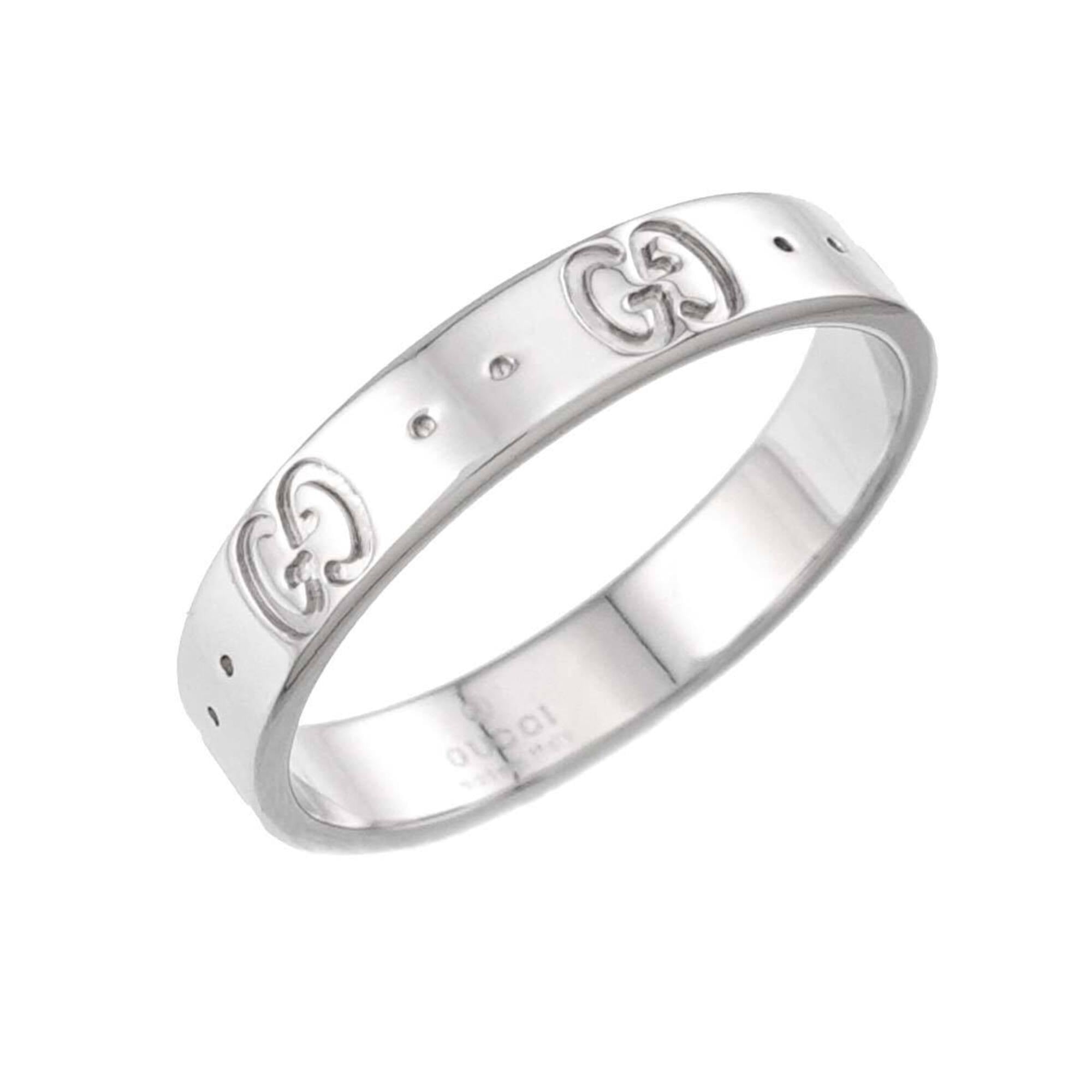 Gucci Icon Ring #18, 18K WG (White Gold 750) — Like New