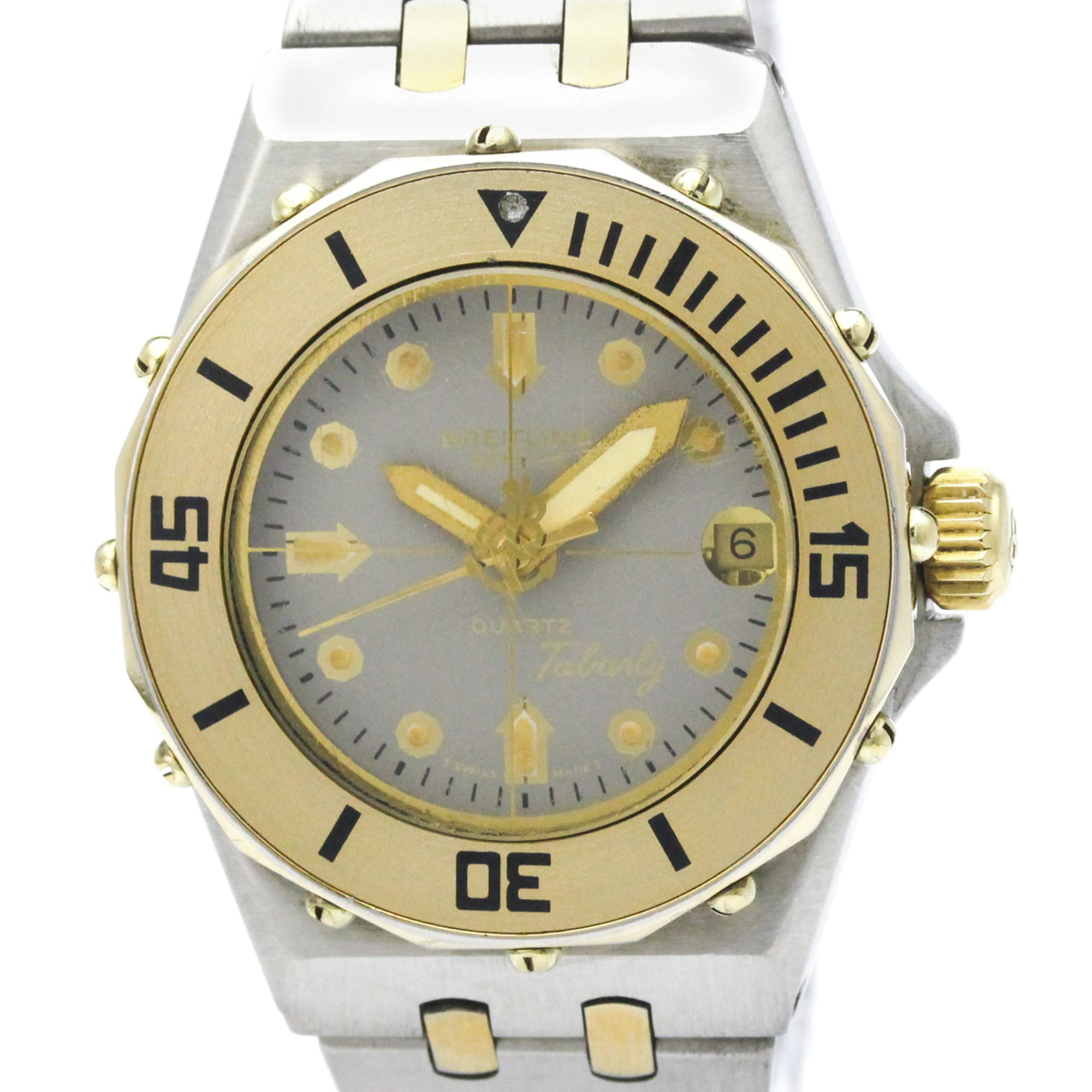 BREITLING Tabarly Gold Plated Stainless Steel Quartz Ladies Watch 80790 — Good