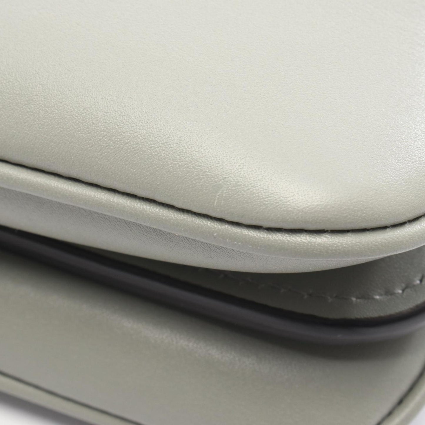 Fendi Peekaboo Soft Small Shoulder Bag, Leather, Women's, Green, 8BN365