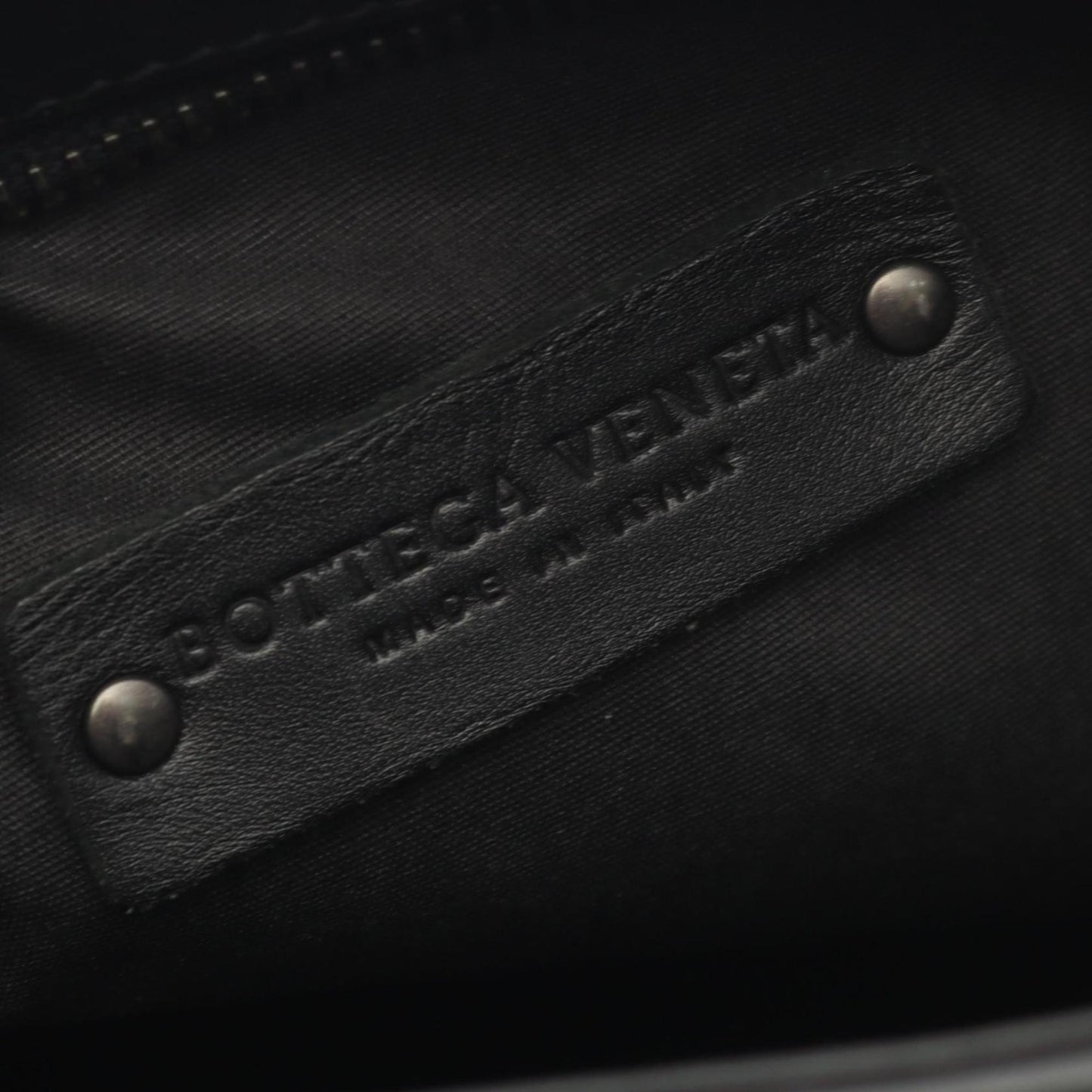 Bottega Veneta Intrecciato Small Messenger Bag Shoulder Leather Men's Black