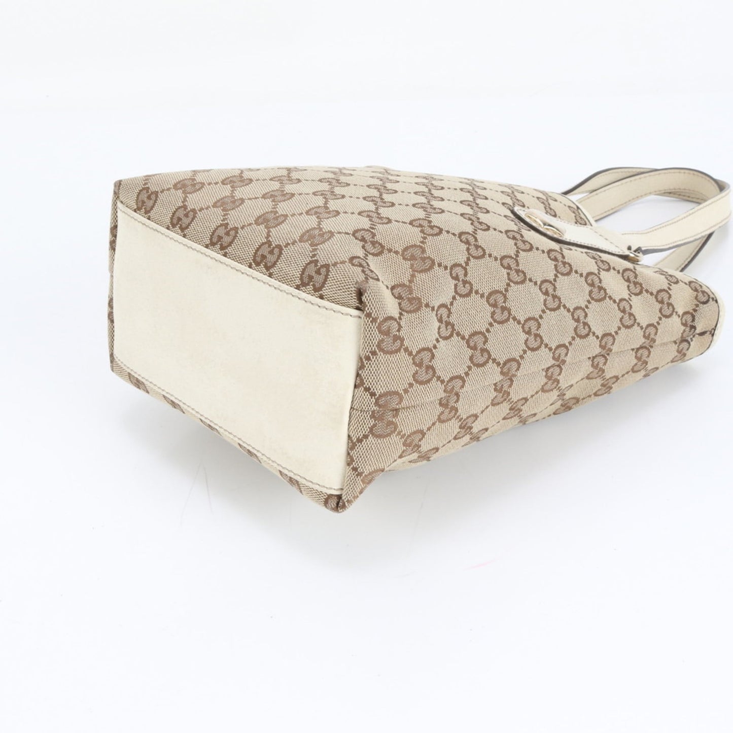 Gucci GG Canvas 153361 Leather Tote Bag Shoulder Handbag Women's