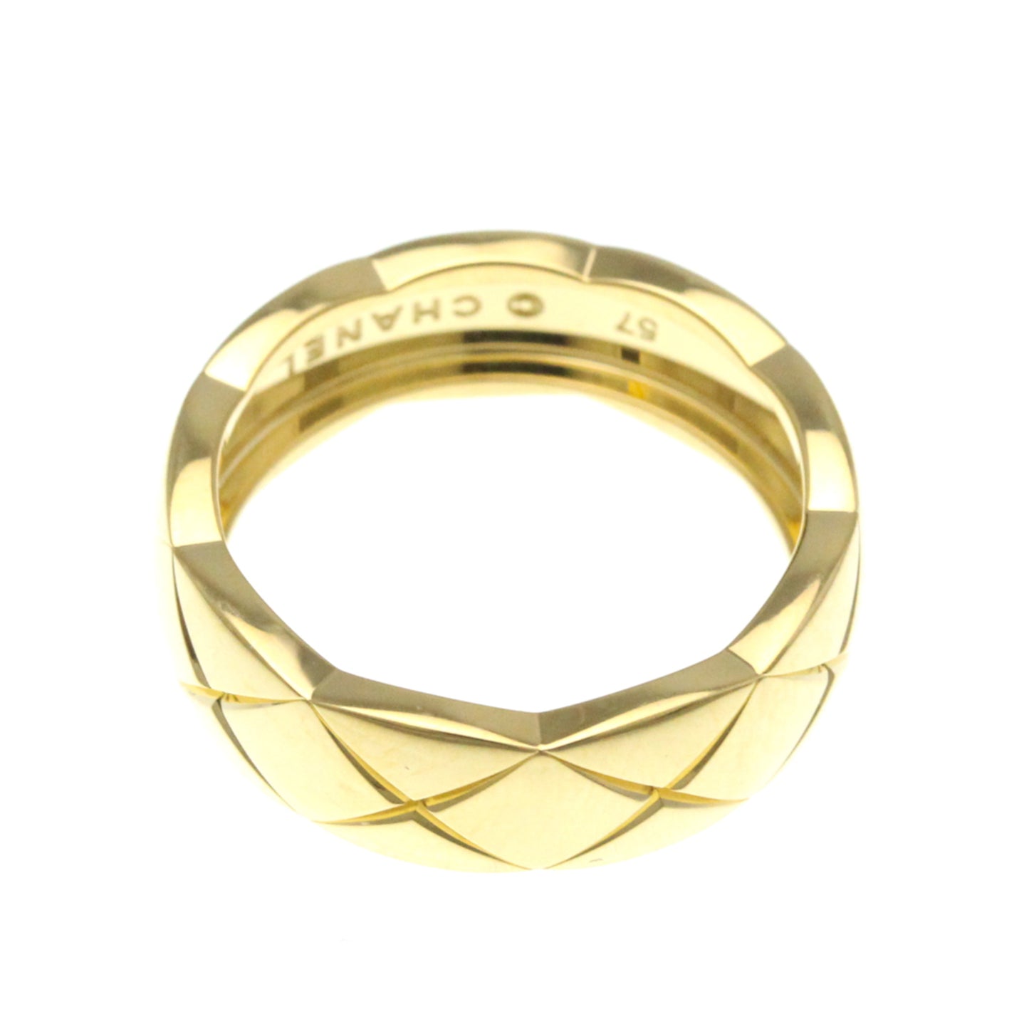 Chanel Coco Crush Ring Medium Size Yellow Gold (18K) Fashion No Stone Band Ring Gold
