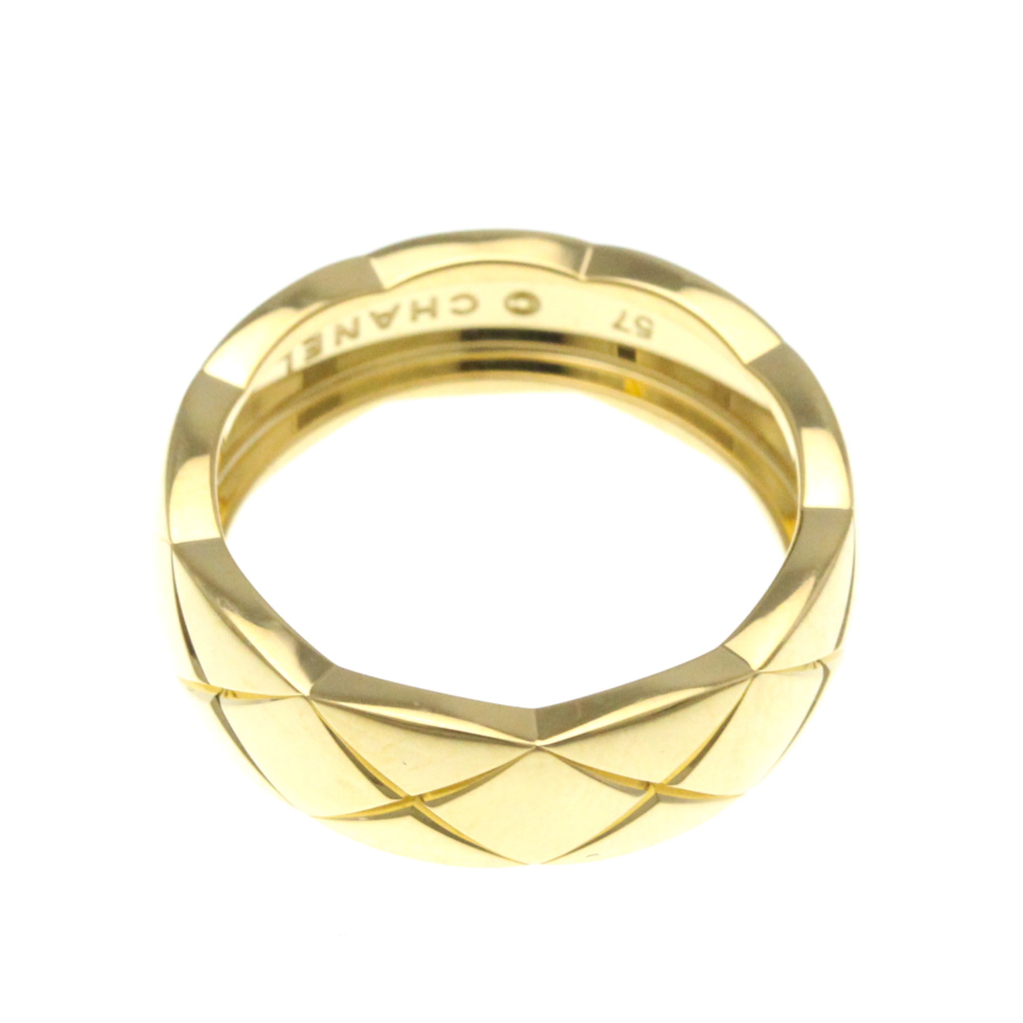 Chanel Coco Crush Ring Medium Size Yellow Gold (18K) Fashion No Stone Band Ring Gold