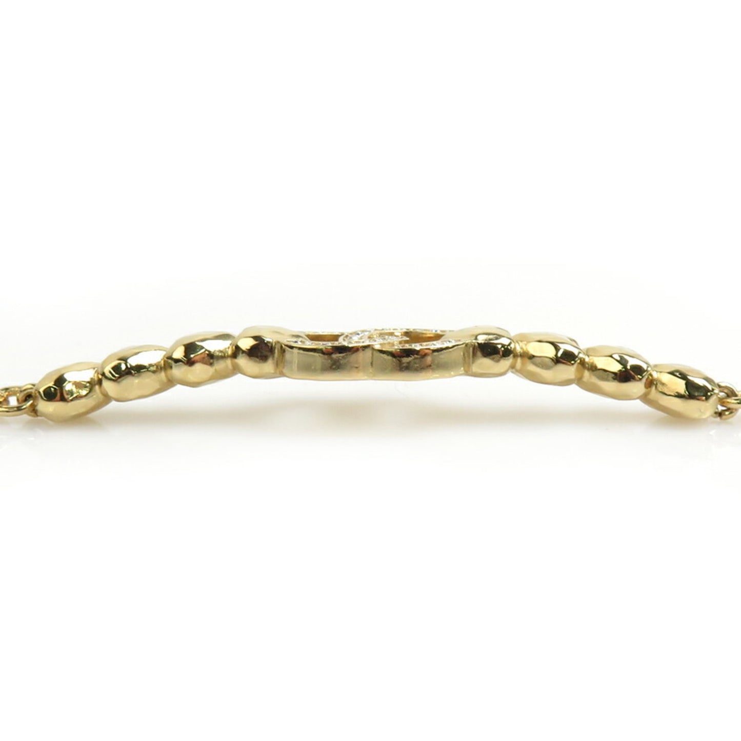 CHANEL Necklace Metal Rhinestone Gold Women's 90019k