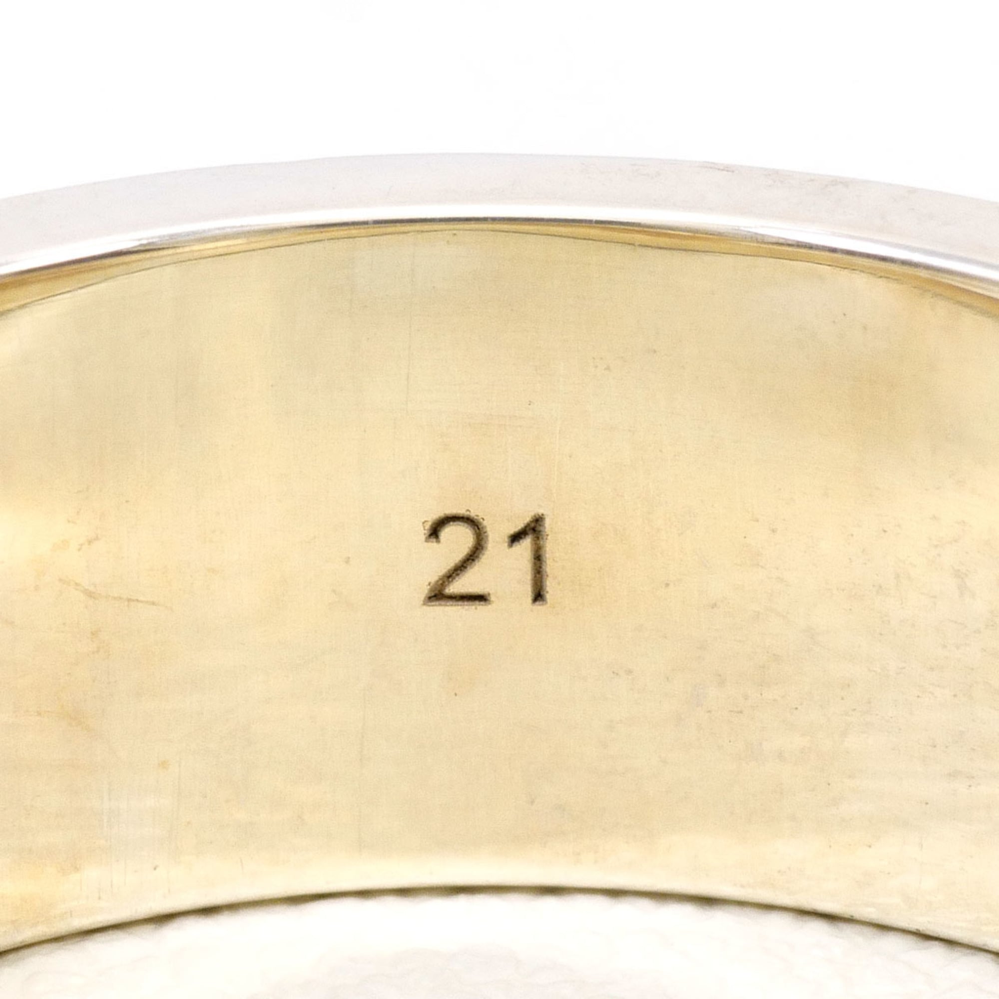 Gucci branded G silver ring, total weight 8.3g, jewelry — Like New