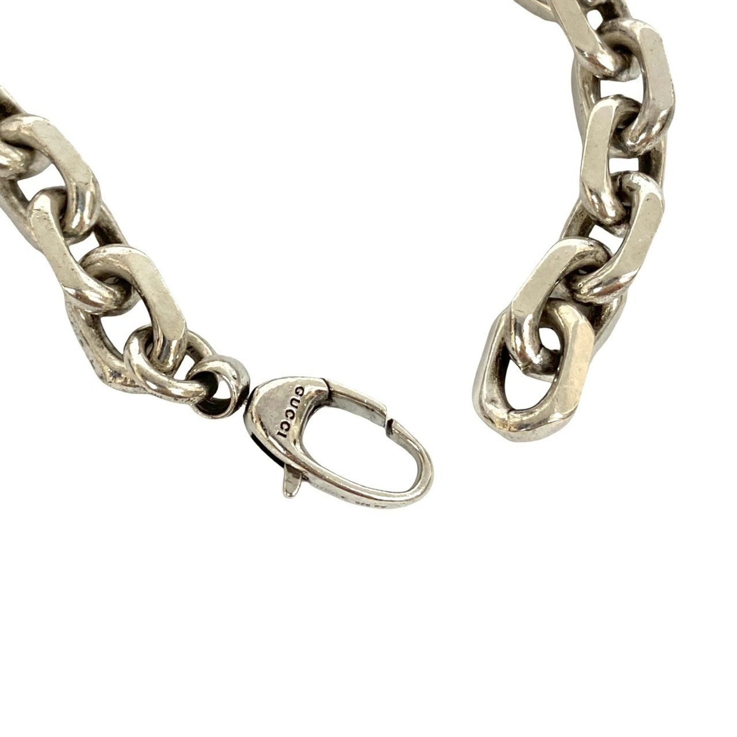GUCCI Interlocking G Motif Chain Bracelet in 925 Sterling Silver 33579