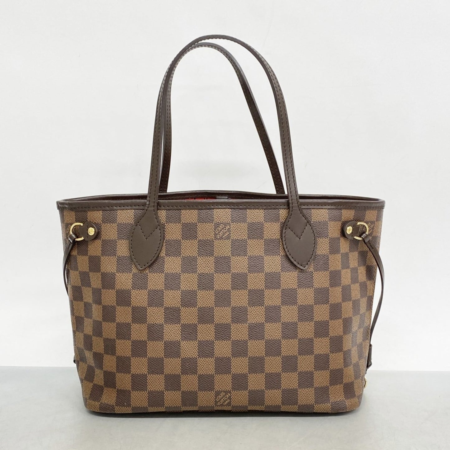 Louis Vuitton Damier Neverfull PM Tote Bag N51109 Ebene for Women