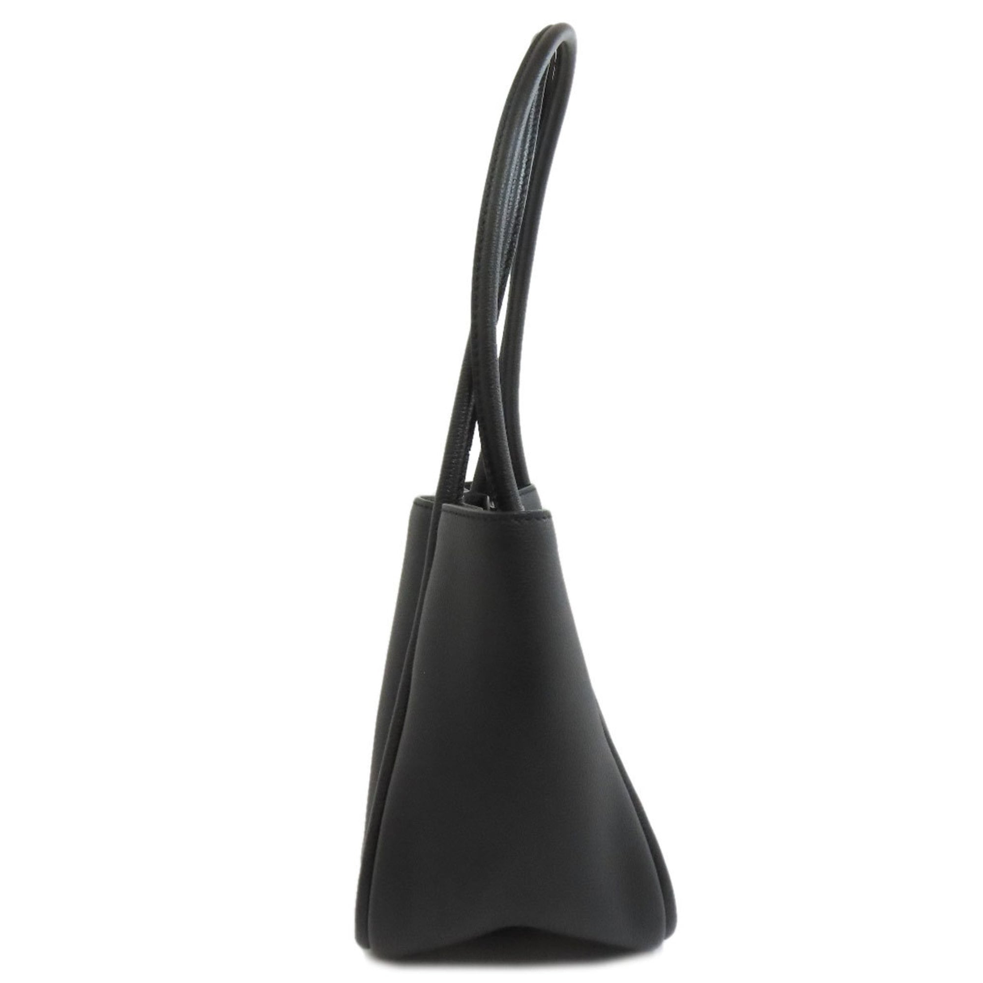 Prada Logo Metal Tote Bag Calfskin Women's PRADA