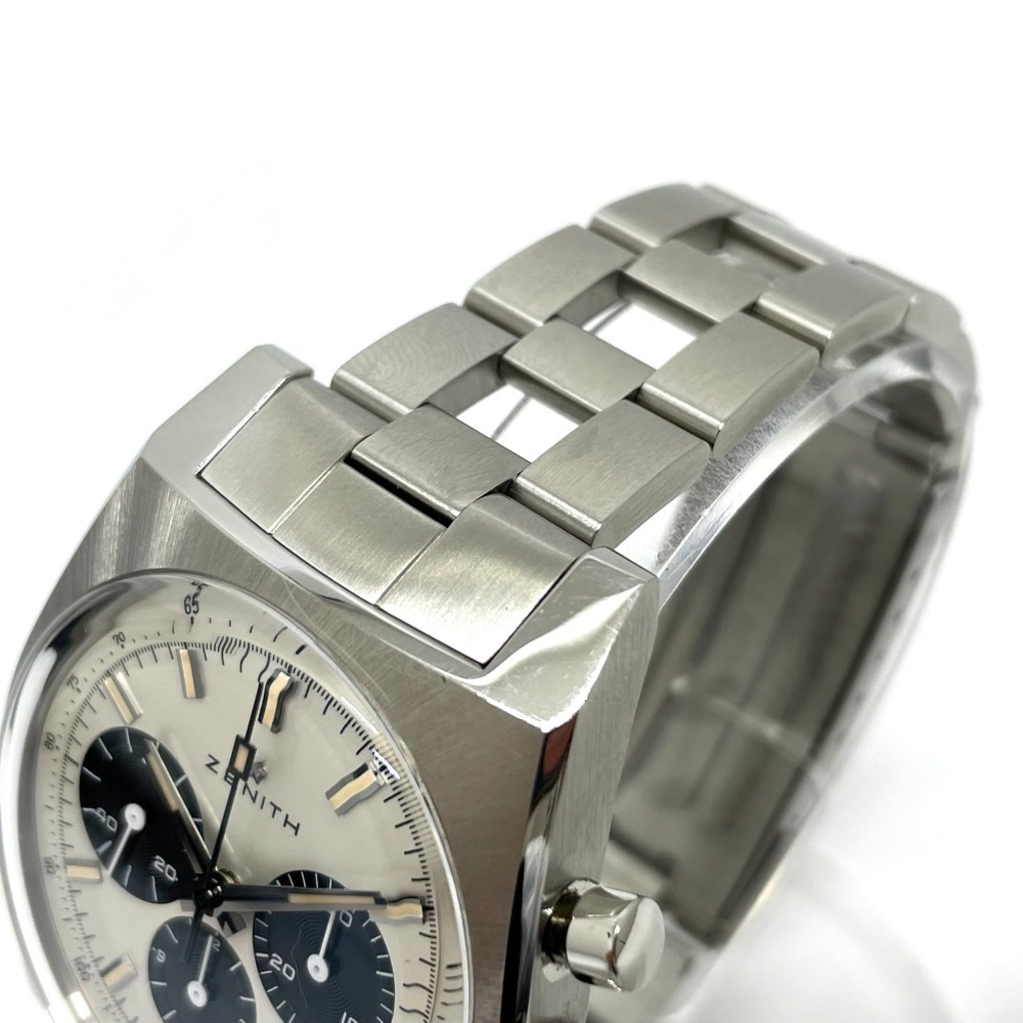 ZENITH 3.L384.400 Lupin the Third 2nd Edition Japan Limited 200 Pieces Revival A384 Chronomaster Watch Stainless Steel Men's Silver — Like New