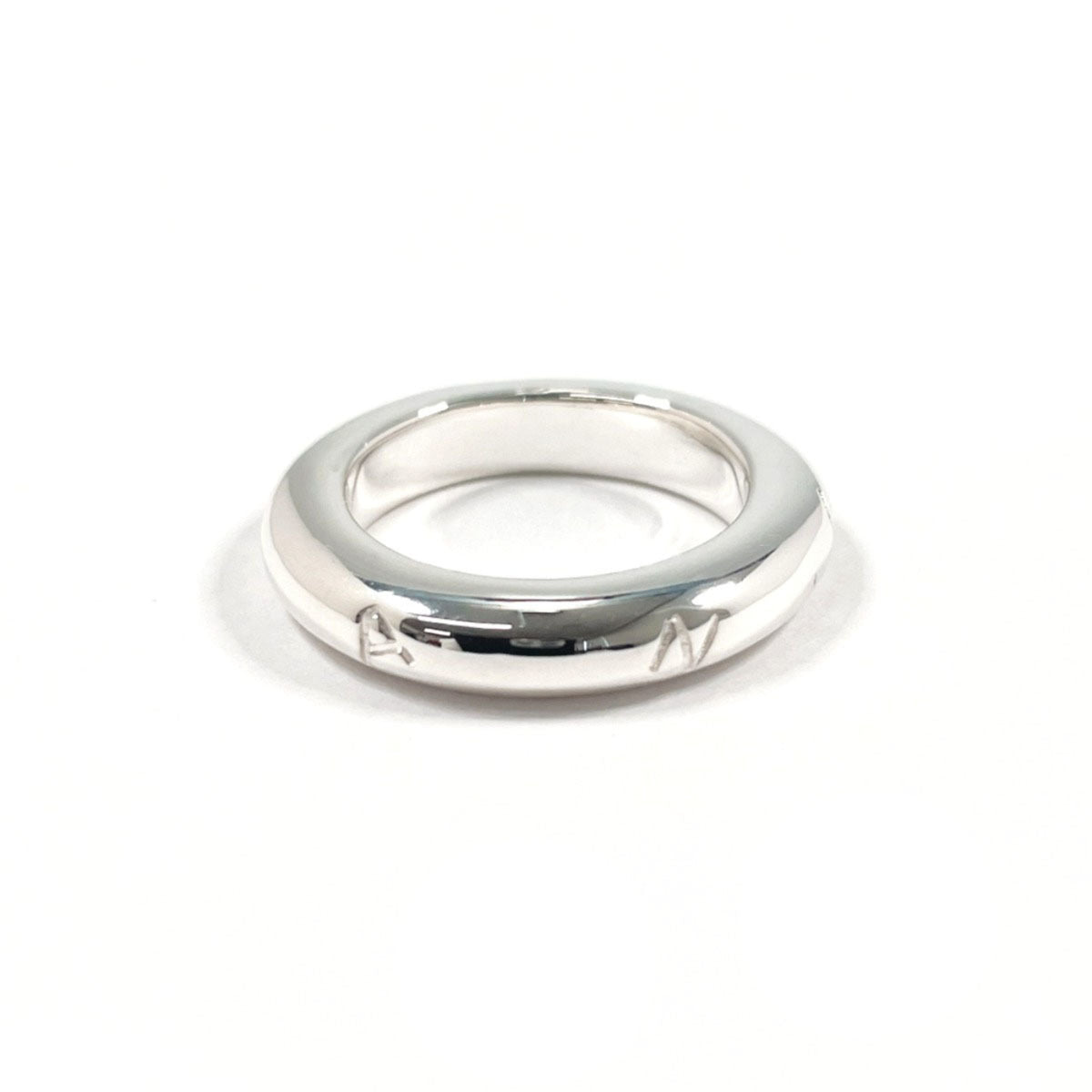 CHANEL logo vintage ring, sterling silver (925), size 12.5cm, women's — Like New