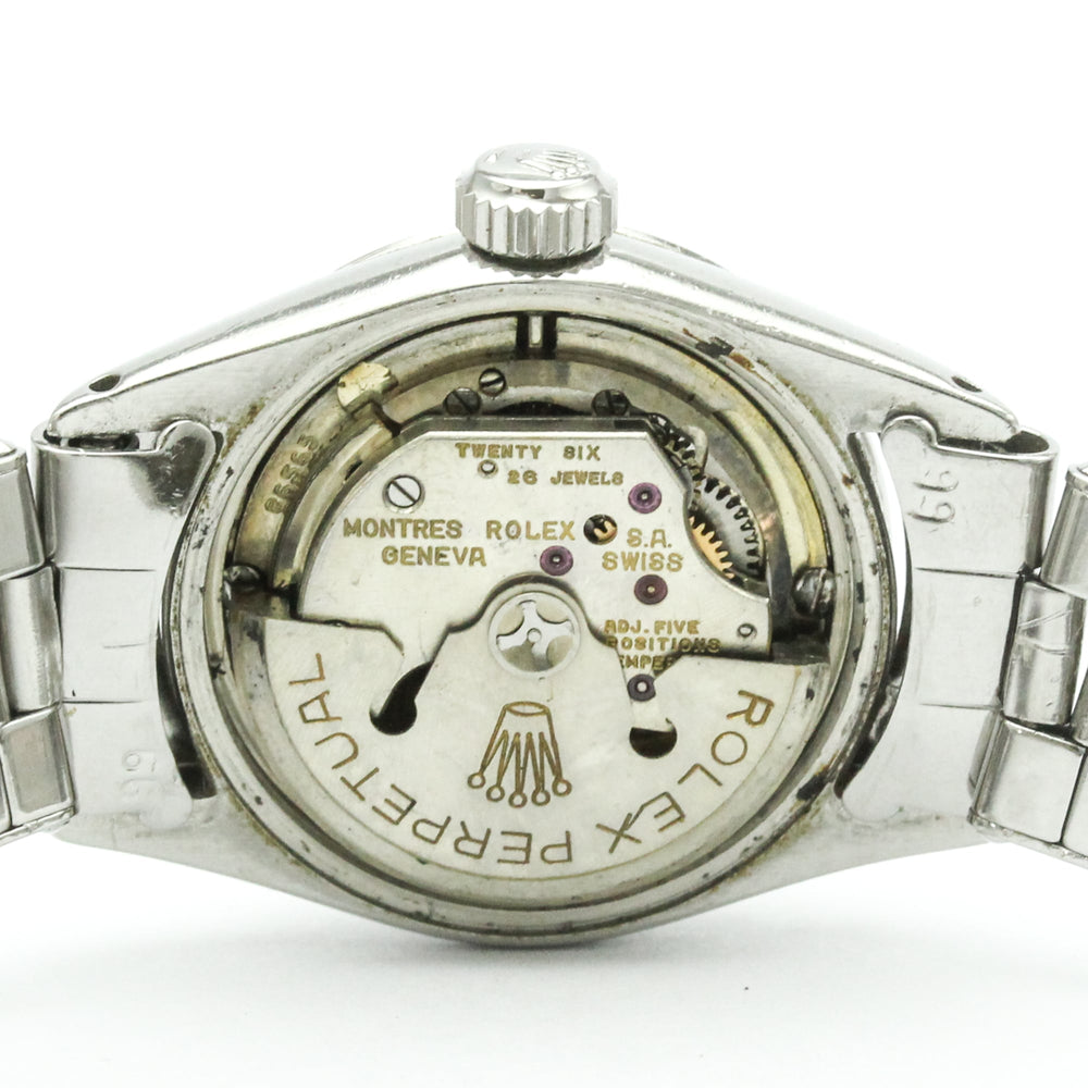 ROLEX Oyster Perpetual Date 6516 Steel Automatic Ladies Watch Vintage — Good