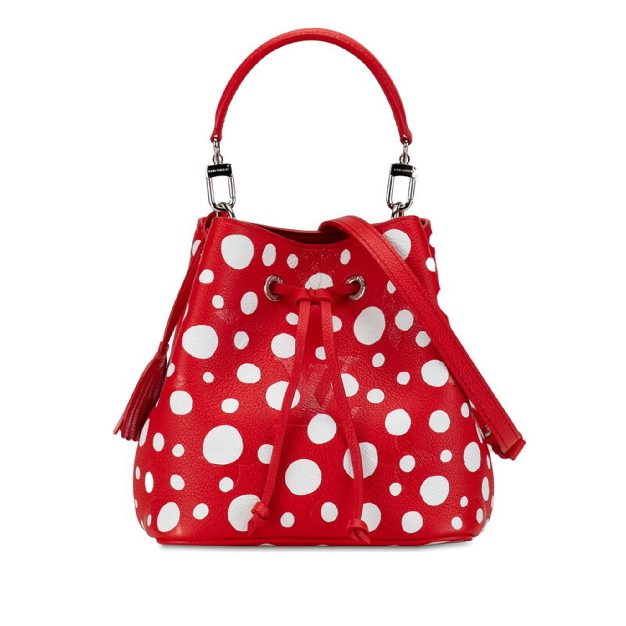 Louis Vuitton LV x YK Yayoi Kusama Monogram Empreinte NeoNoe BB Limited Edition Handbag Shoulder Bag M46413 Red White Leather Women's LOUIS VUITTON — Like New