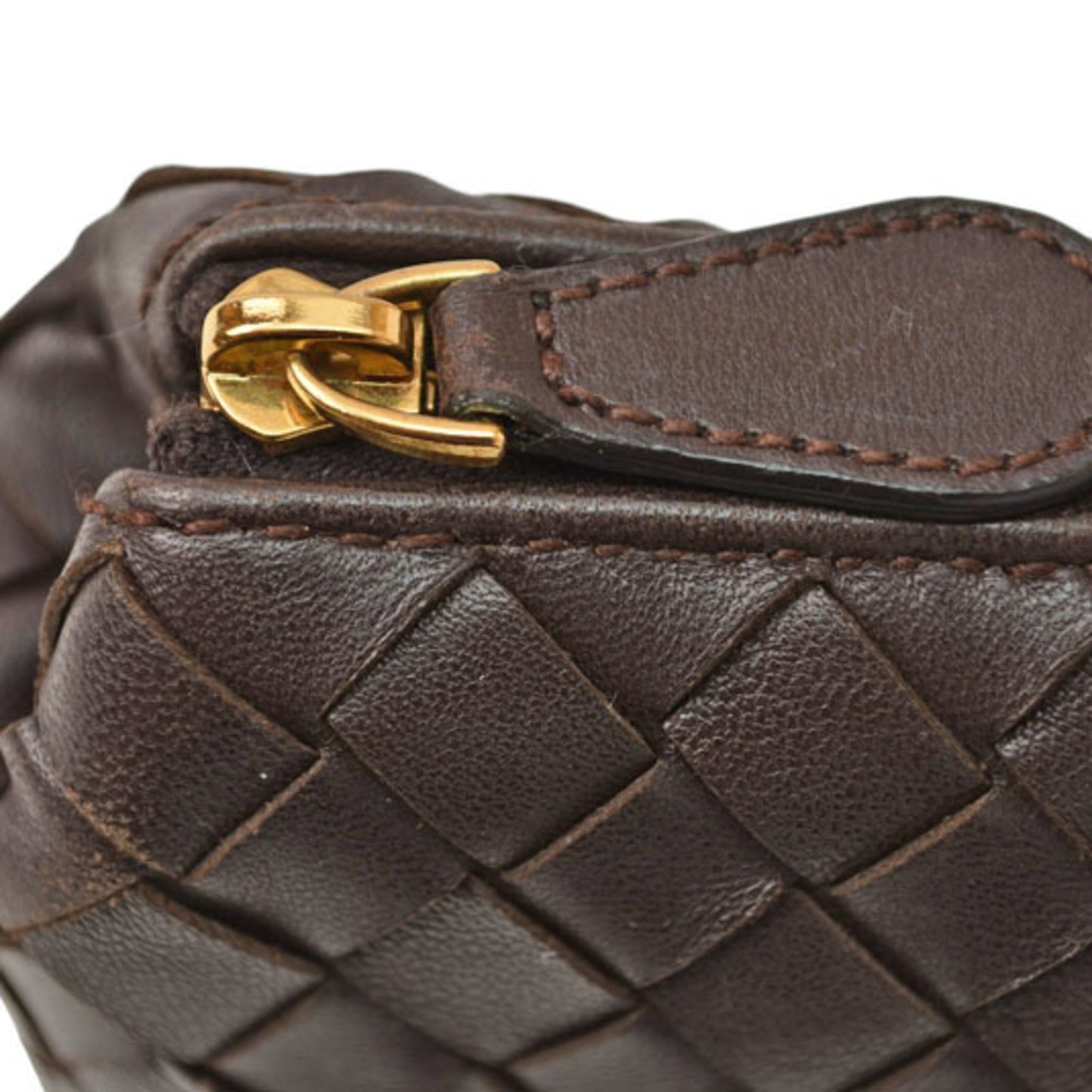 Bottega Veneta Travel Pouch in Intrecciato Nappa, Dark Brown, 164818 V0010 2040